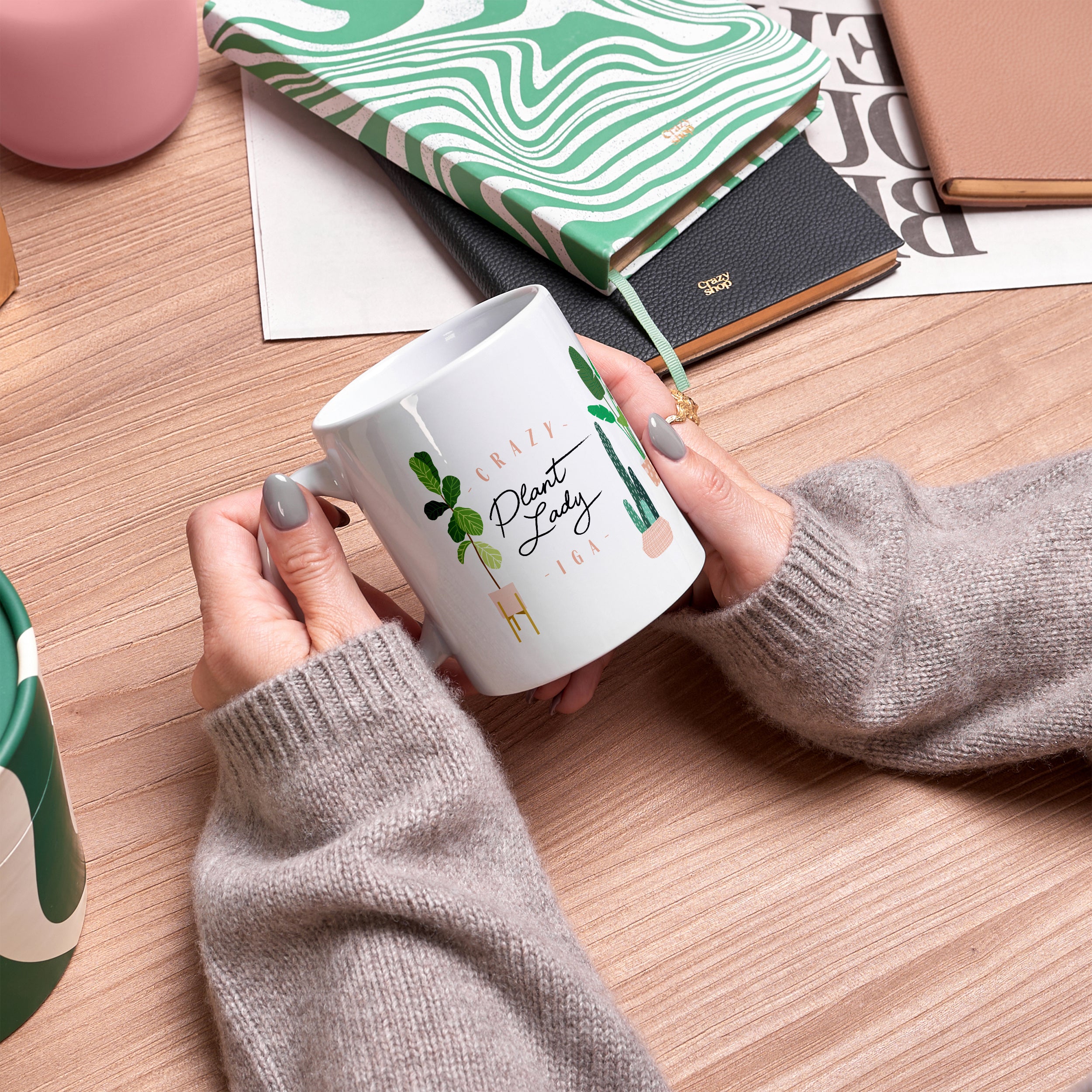 Personalizowany kubek - Plant Lover - prezent dla miłośniczki roślin prezent dla działkowca prezent dla ogrodniczki