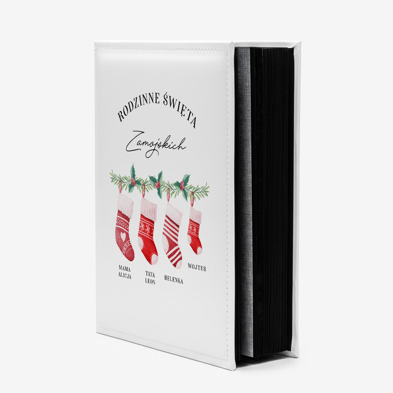  Personalizowany album na Gwiazdkę prezent pod choinkę prezent dla rodziny album ze zdjęciami