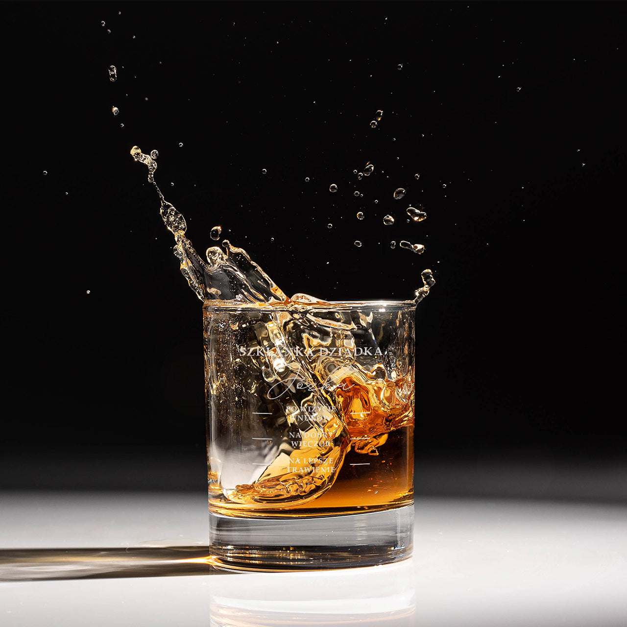 Personalizowana szklanka do whisky - Skala - prezent dla dziadka