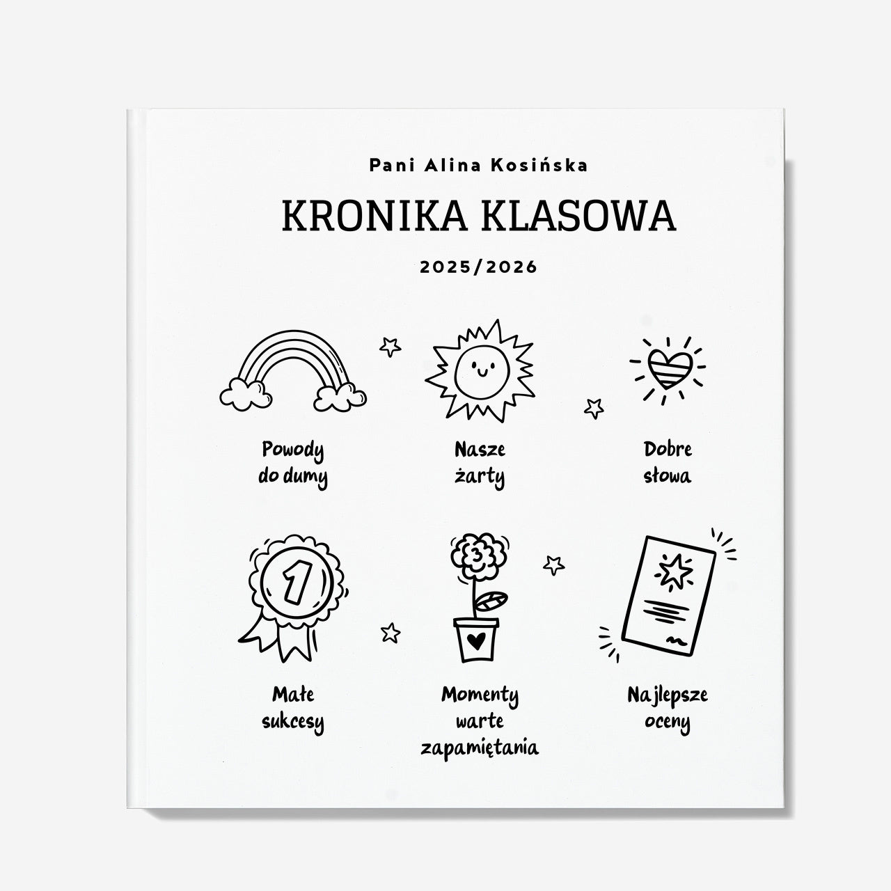 Personalizowana kronika klasowa - pamiątka dla wychowawcy prezent dla nauczyciela na koniec roku