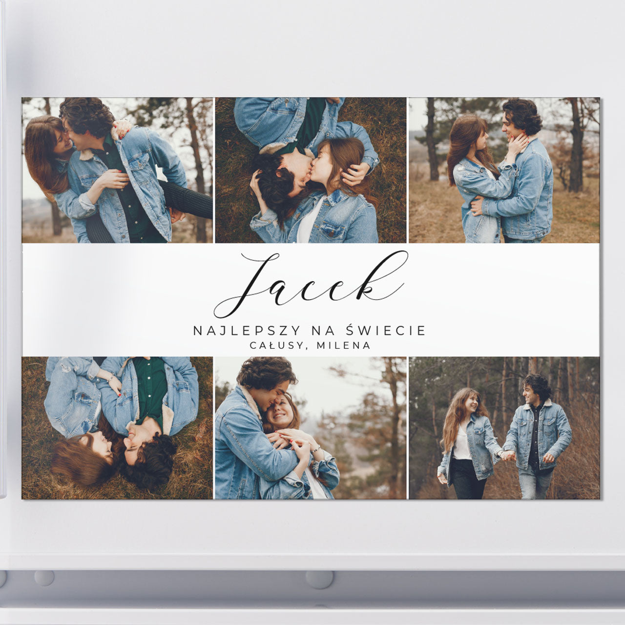 Magnes dla chłopaka - kolaż zdjęć