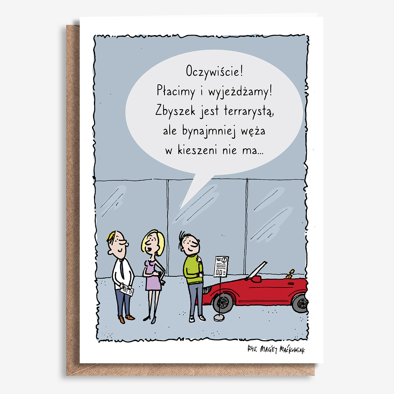 Śmieszna kartka dla terrarysty - a4