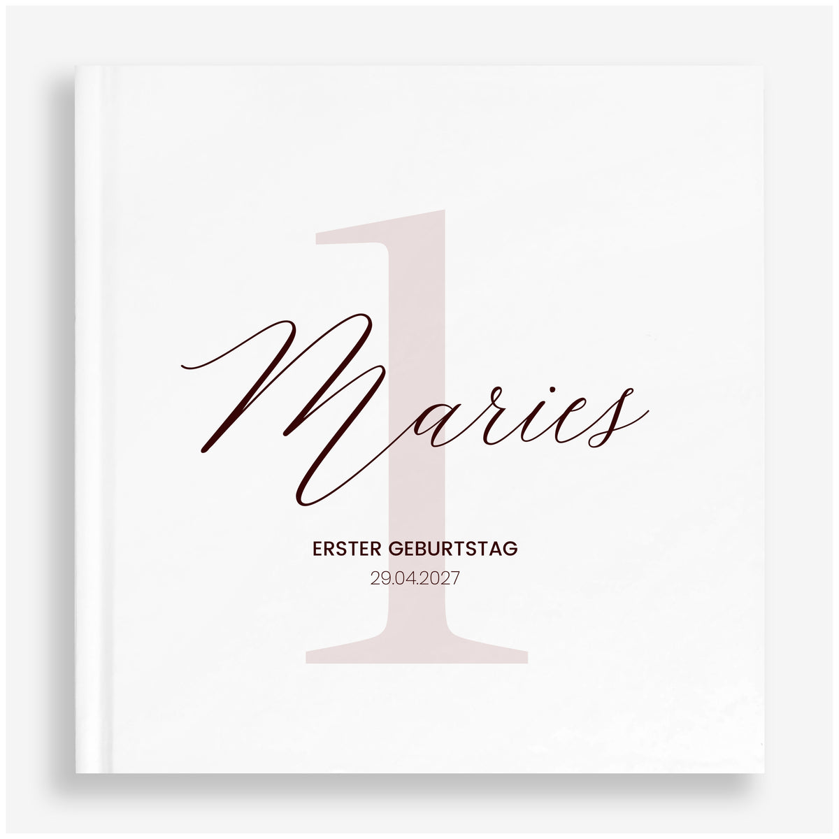 Personalisiertes Gästebuch zum 1. Geburtstag für M