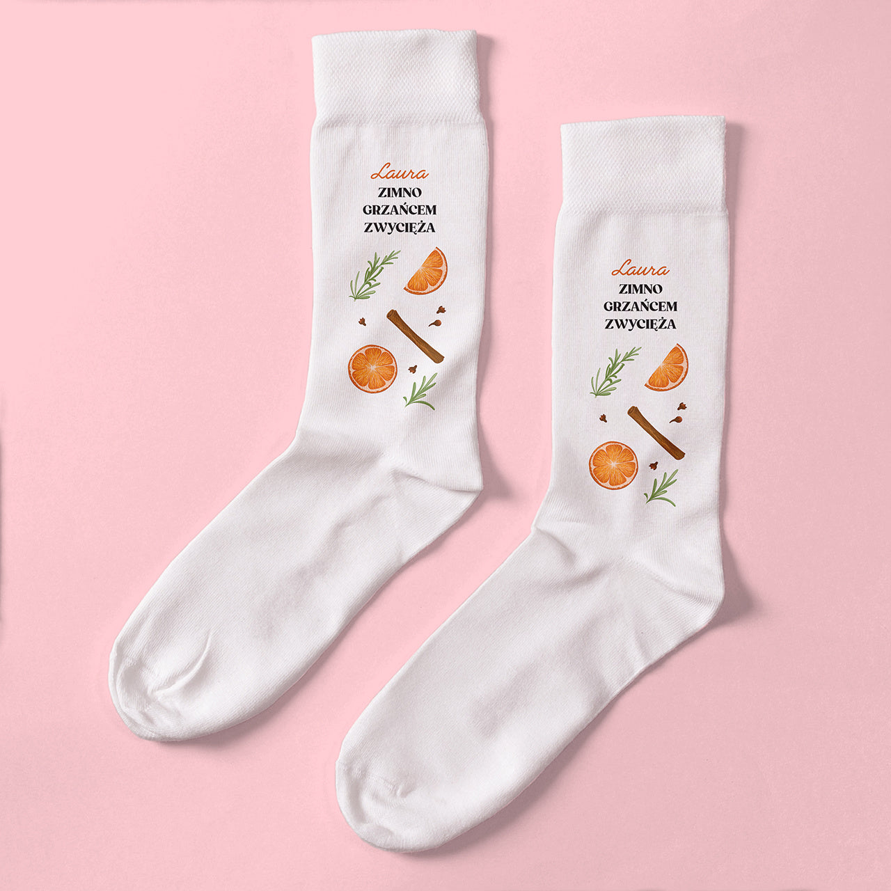 Świąteczne skarpetki - Grzaniec r. 36-39 upominek dla niej świąteczne skarpetki skarpetki grzaniec 