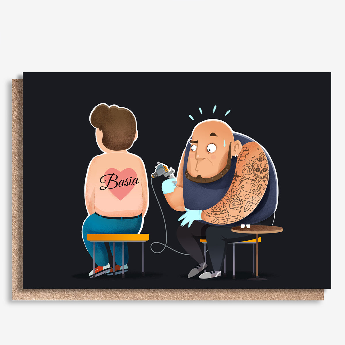 Personalizowana kartka na rocznicę - Tatuaż