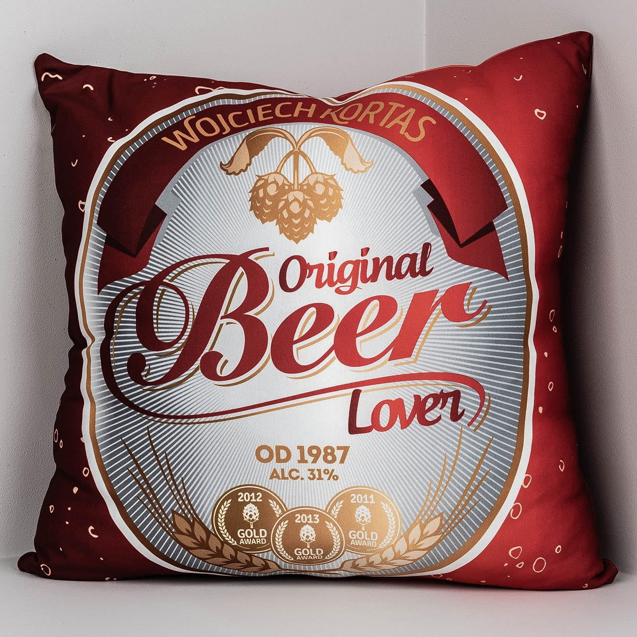 Poduszka dla chłopaka - beer lover