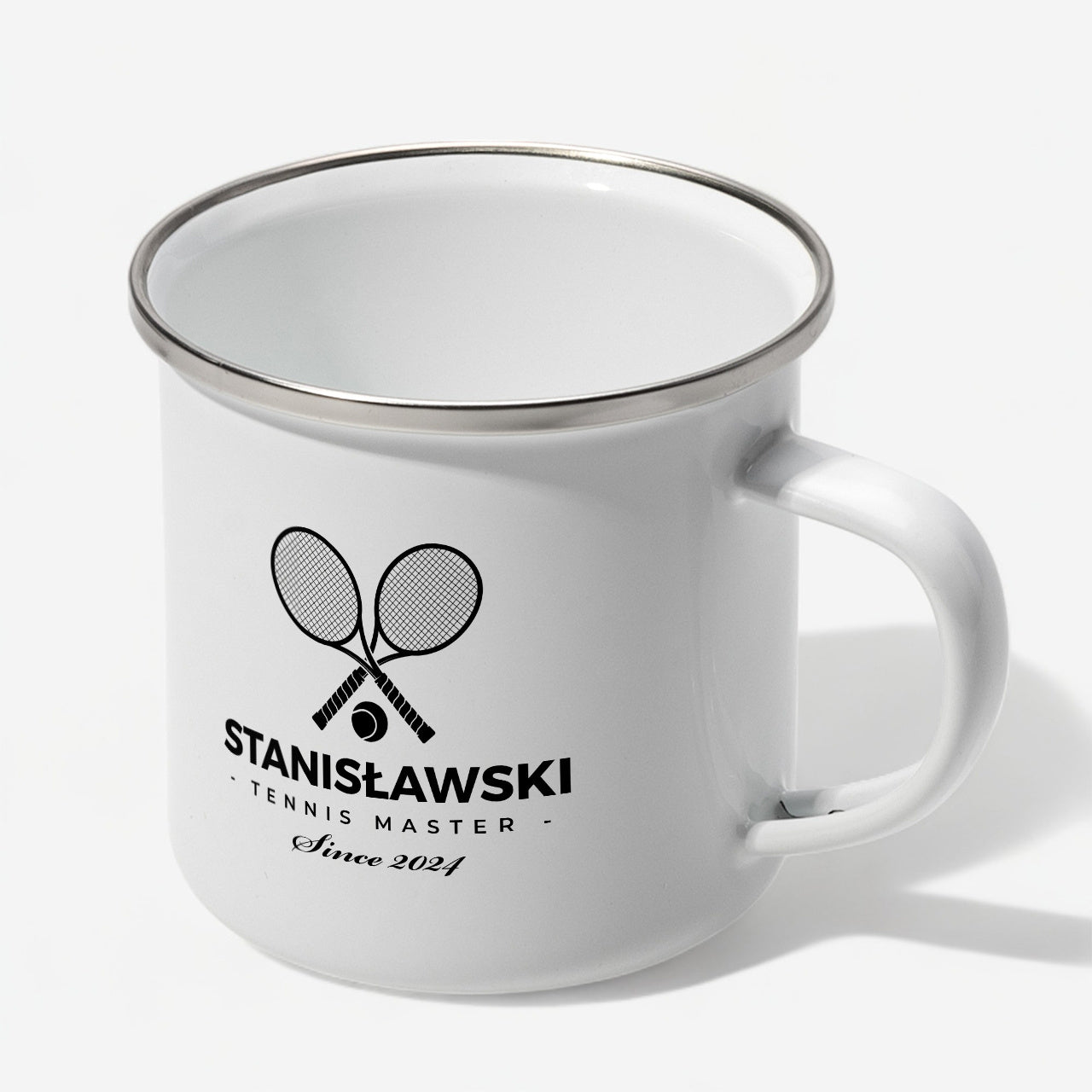 Kubek emaliowany - prezent dla tenisisty 