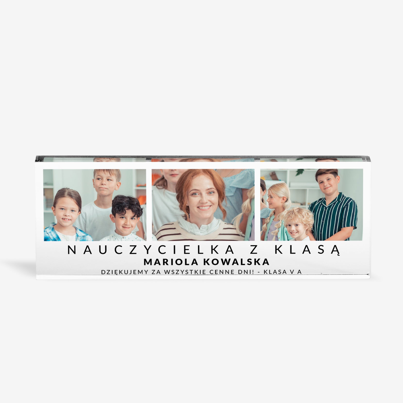 Tabliczka ze zdjęciami na pamiątkę dla wychowawcy