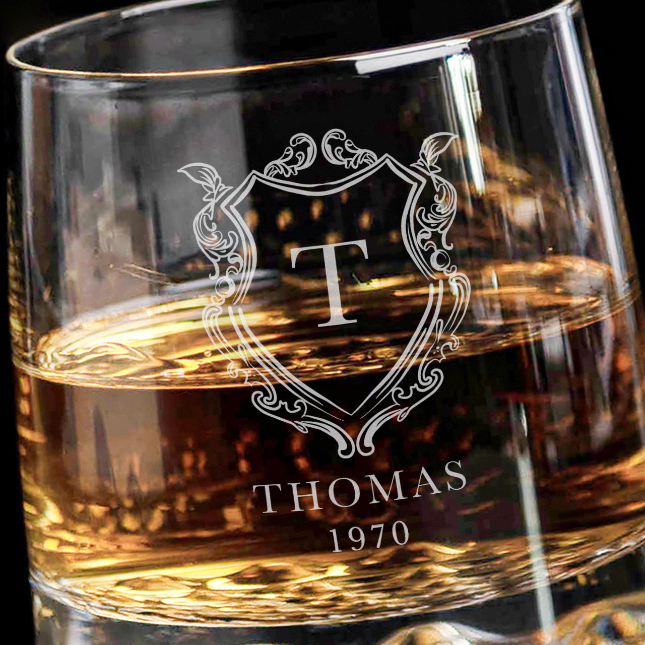 Elegantes Whiskyglas KÖNIGLICHER JAHRGANG Geschenk für einen Mann