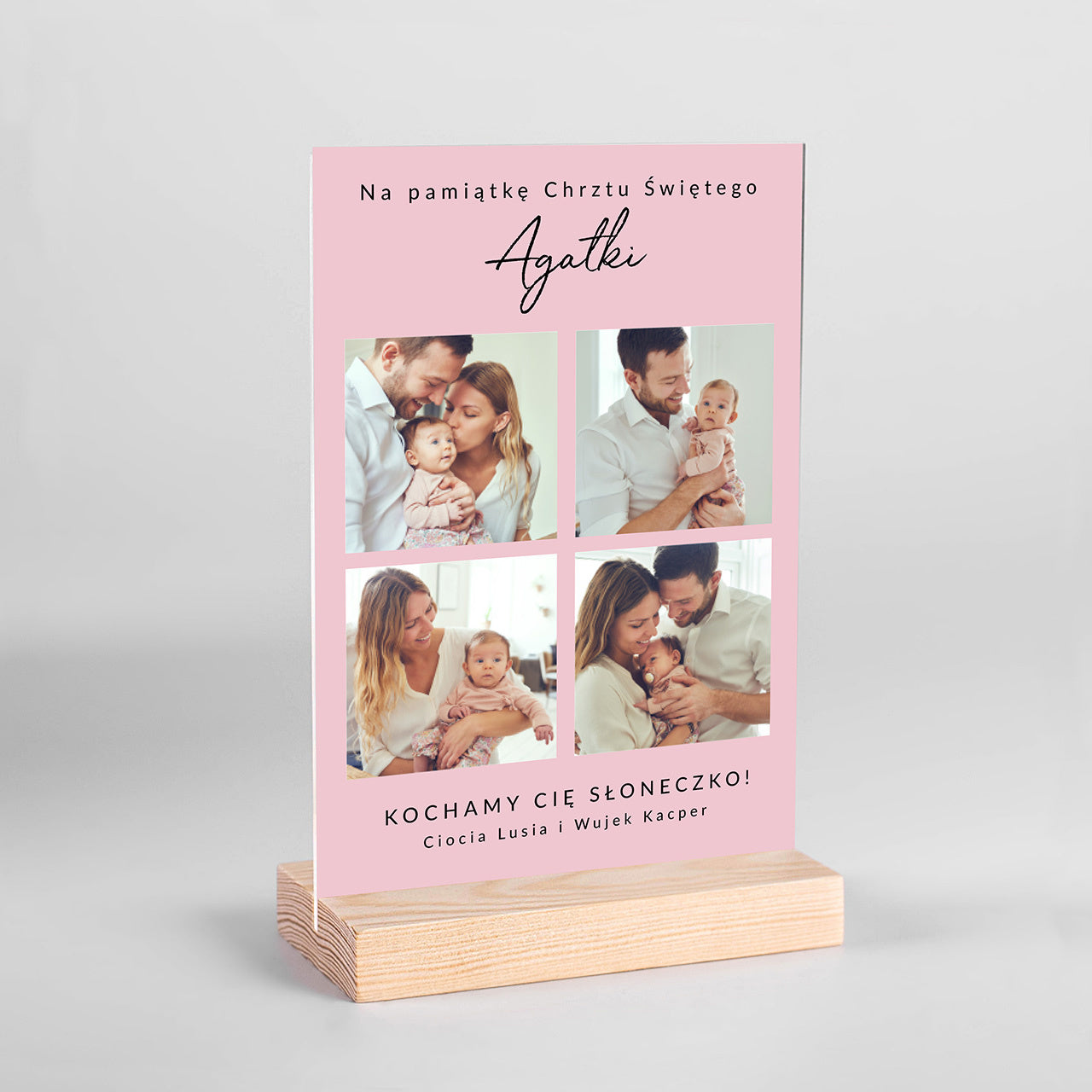 Personalizowana statuetka na Chrzest dla dziewczynki prezent na chrzest dla dziewczynki