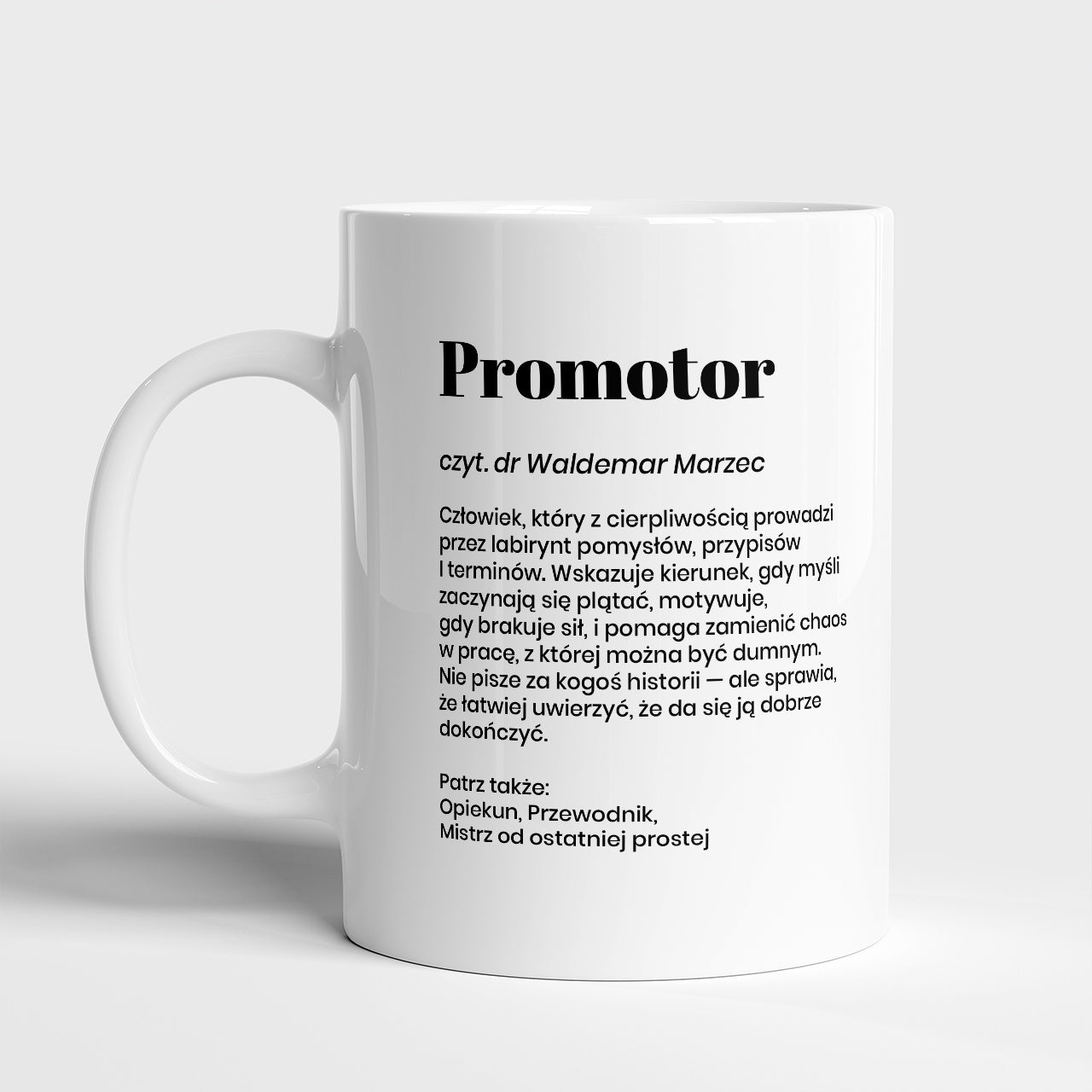 Personalizowany kubek promotora - definicja