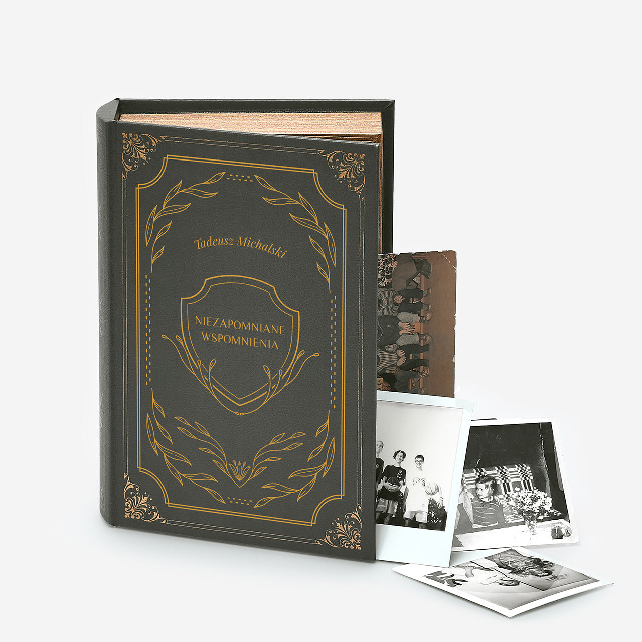 Pudełko na zdjęcia - sentymentalny prezent dla taty pudełko do przechowywania zdjęć prezent na Dzień Ojca