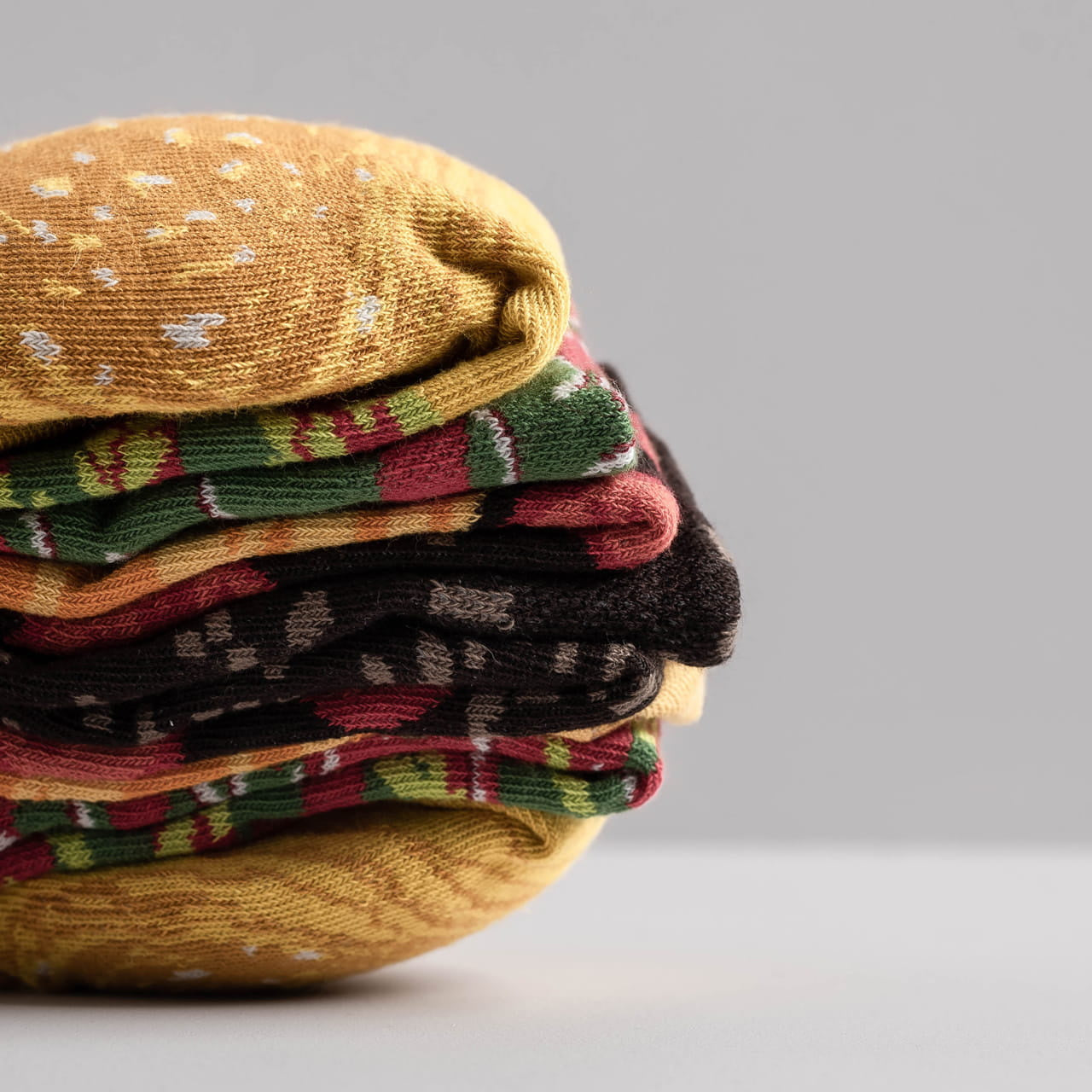 Skarpetki hamburger męskie 2 pary skarpetki na dzień chłopaka prezent dla chłopaka