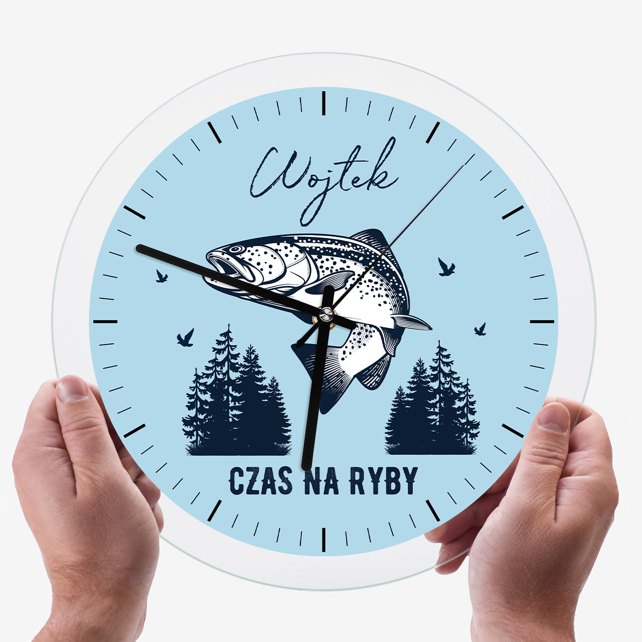 Personalizowany zegar dla wędkarza