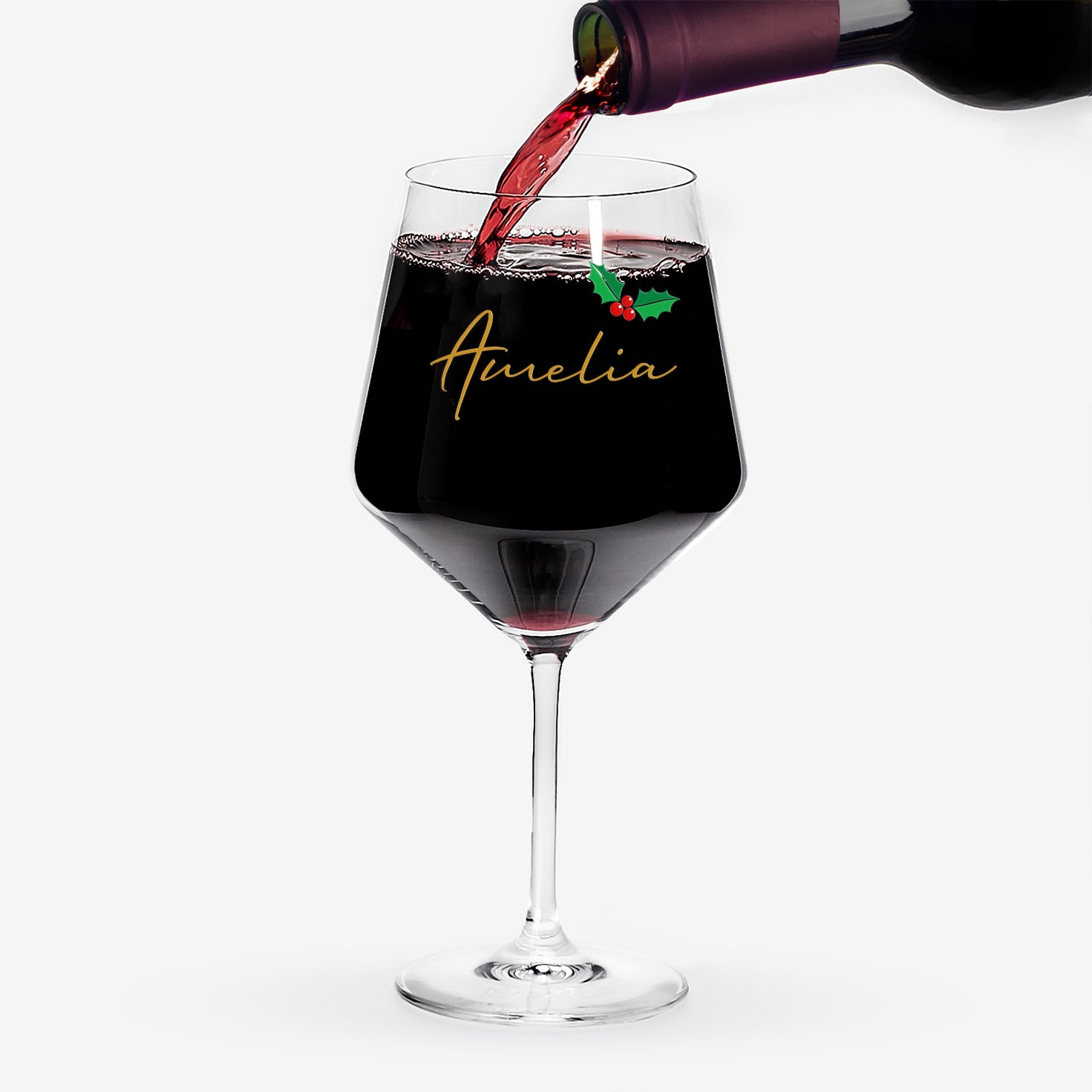  Personalizowany kieliszek świąteczny dla niej prezent świąteczny prezent dla kobiety