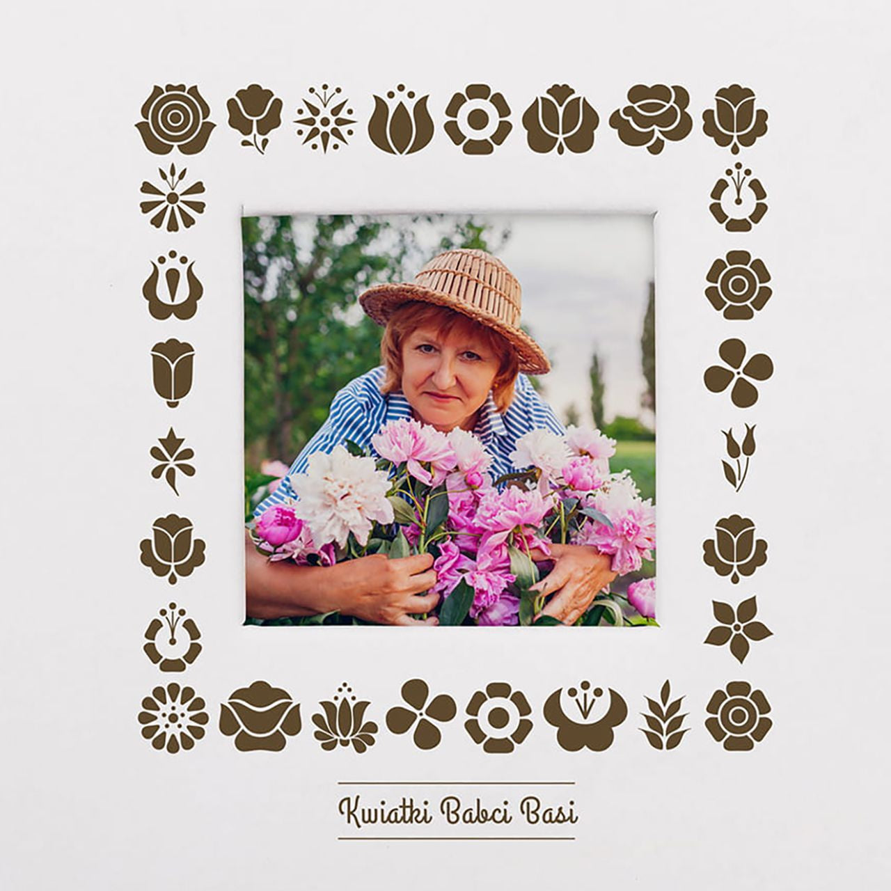 Album na zdjęcia dla babci - Kwiatki - prezent dla babci na imieniny album fotograficzny Dzień Babci