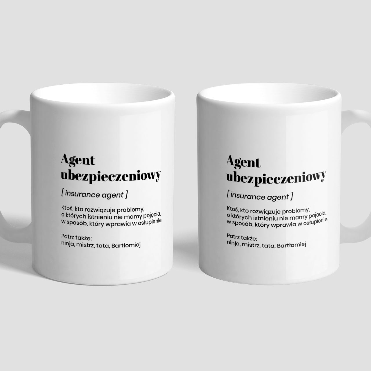 Personalizowany kubek - prezent dla agenta ubezpieczeniowego