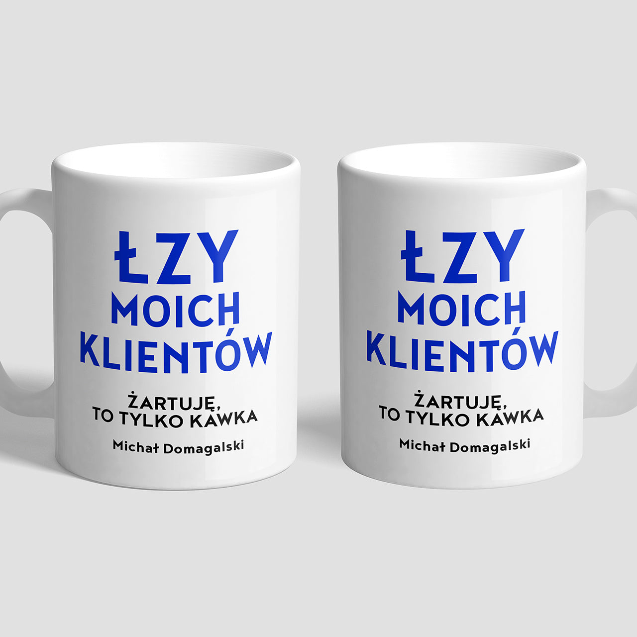 Kubek z dedykacją - Łzy Klientów - prezent dla handlowca kubek do pracy prezent dla sprzedawcy