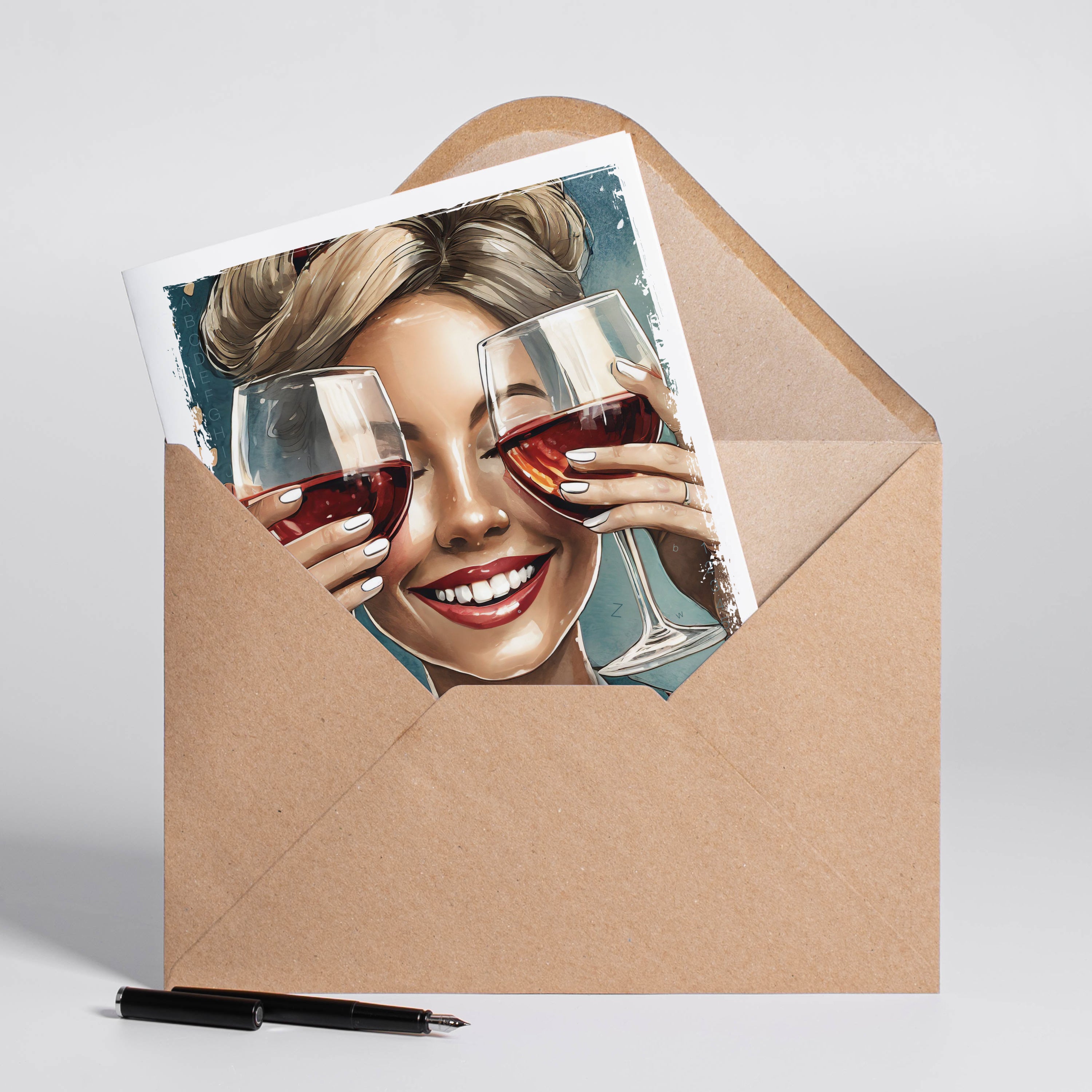 Kartka na urodziny dla przyjaciółki A4 kartka personalizowana dla przyjaciółki upominek dla przyjaciółki