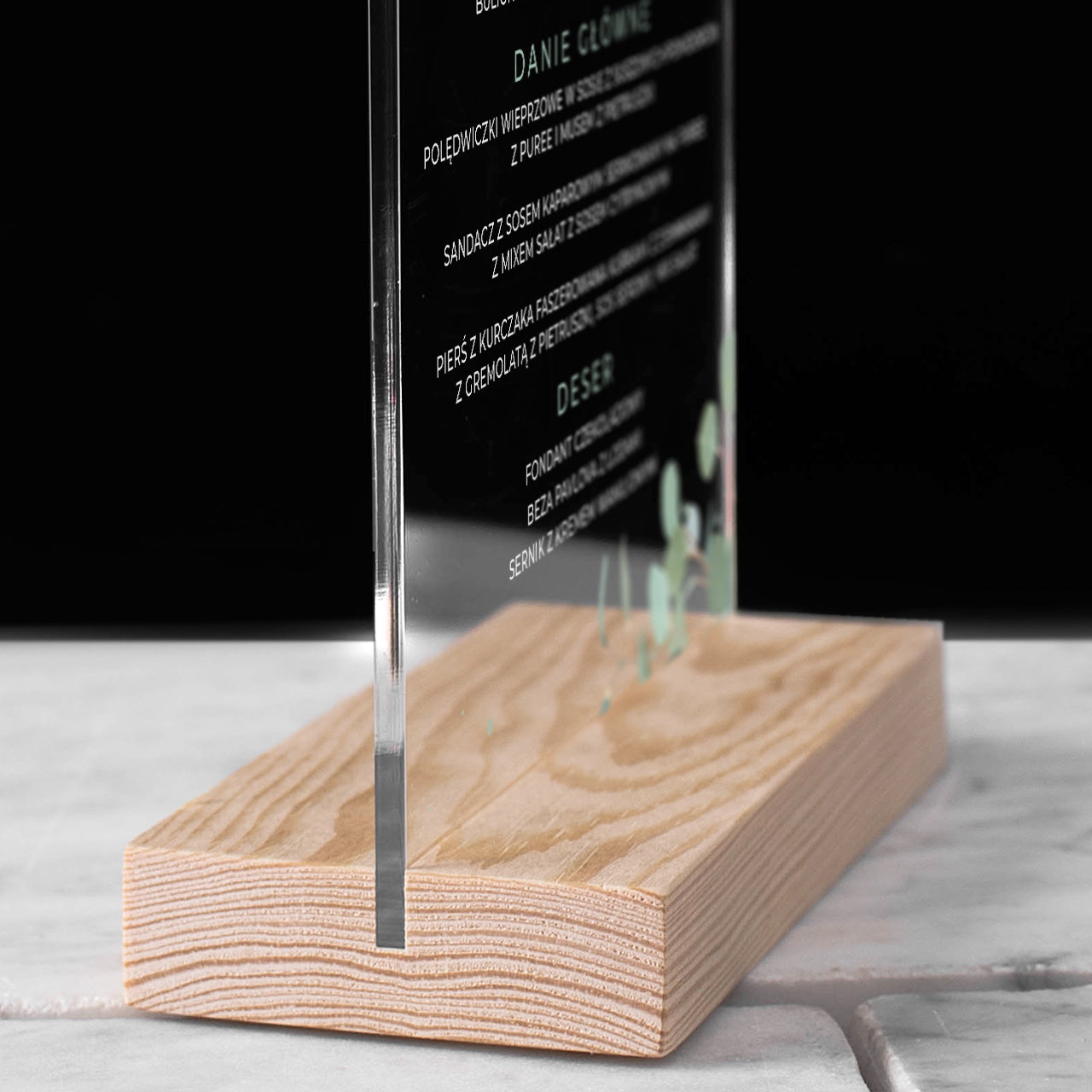Personalizowane menu weselne