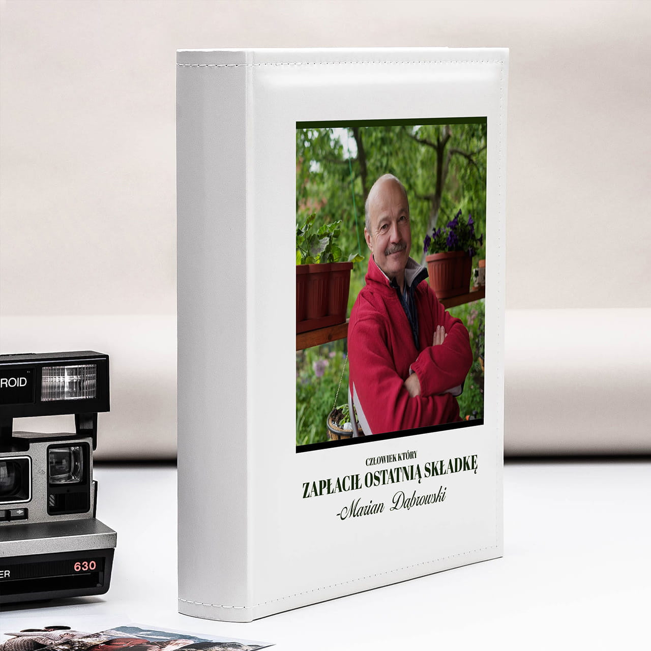 Album dla emeryta - ostatnia składka prezent dla emeryta prezent na emeryturę personalizowany album