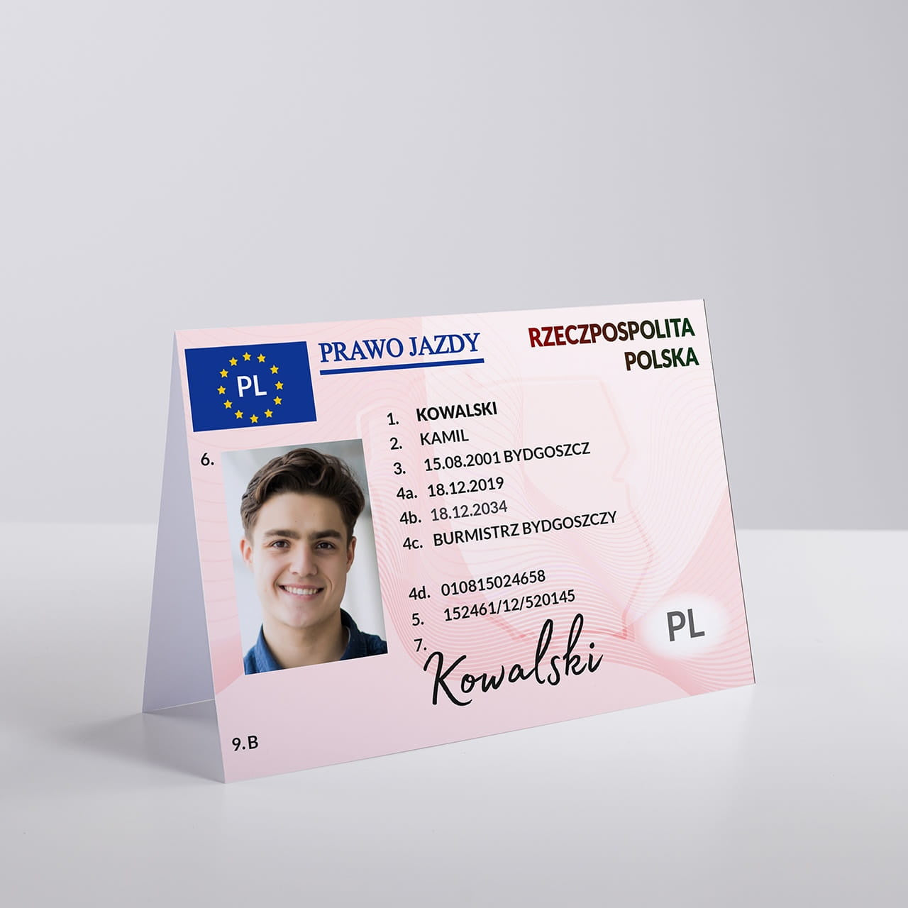 Kartka personalizowana - gratulacje za zdanie egzaminu na prawo jazdy