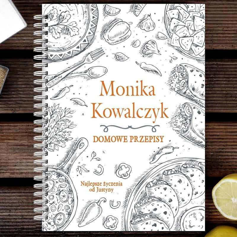 Przepiśnik dla piekarza prezent dla piekarza notes na przepisy przepiśnik personalizowany