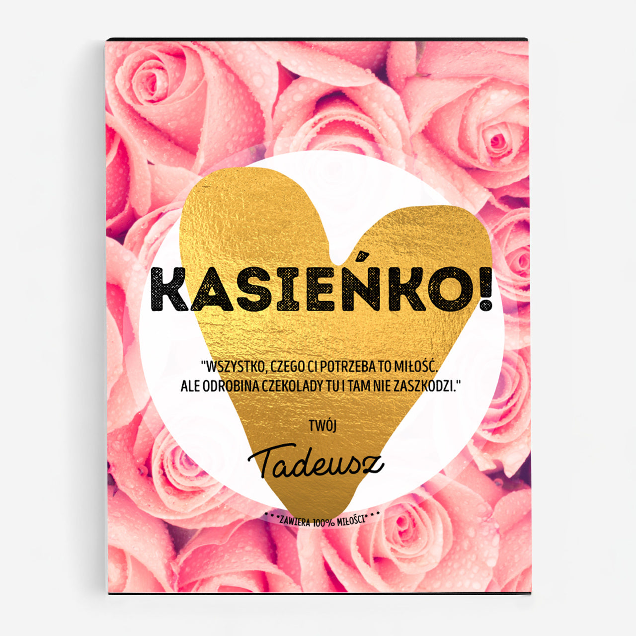 Czekoladki personalizowane dla żony na rocznicę ślubu prezent dla żony personalizowane praliny