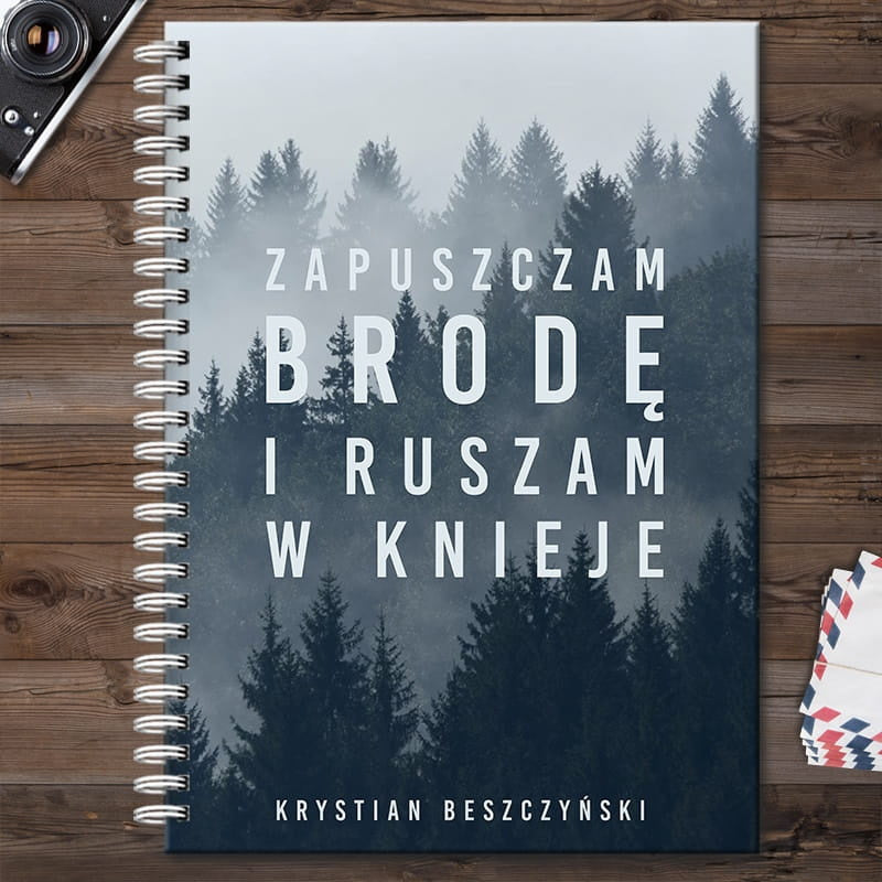 Notes personalizowany - prezent dla leśnika personalizowany notes prezent dla miłośnika lasu