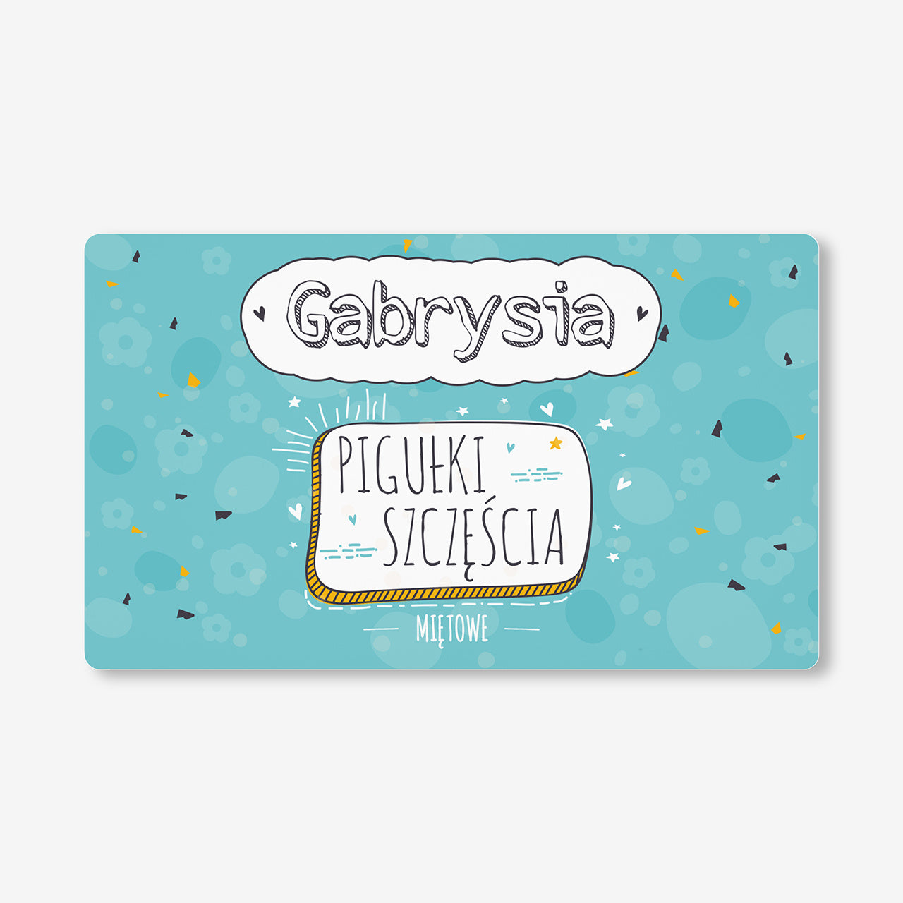 Personalizowane opakowanie na miętówki/cukierki - prezent dla przyjaciółki pudełko na cukierki 