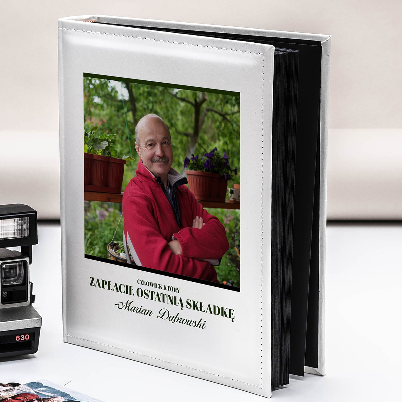 Album dla emeryta - ostatnia składka prezent dla emeryta prezent na emeryturę personalizowany album