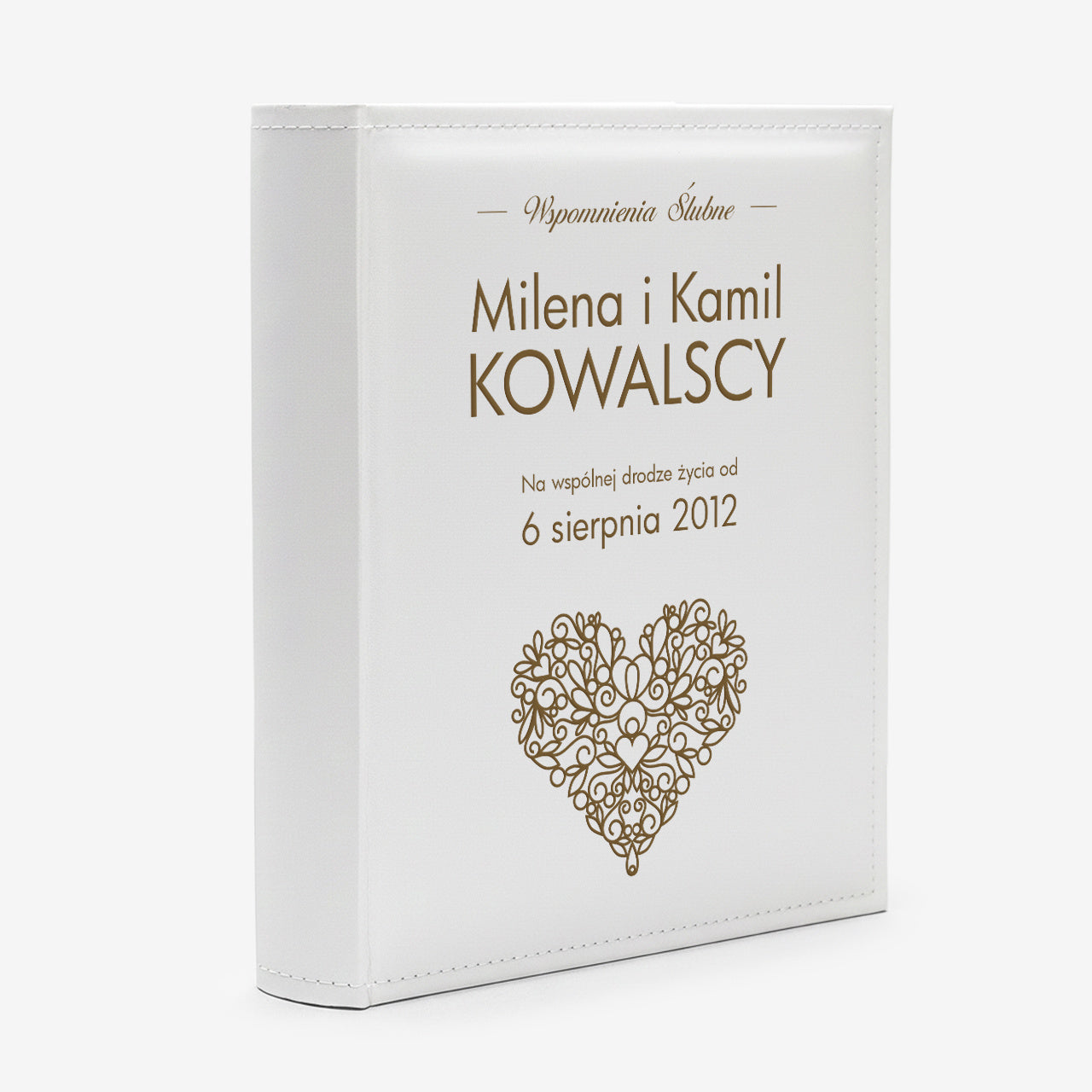 Grawerowany album na prezent na Ślub Cywilny album ślubny prezent dla pary młodej prezent na rocznicę ślubu