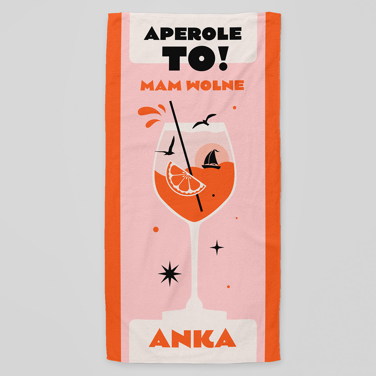 Ręcznik z imieniem - prezent dla niej - Aperole to!