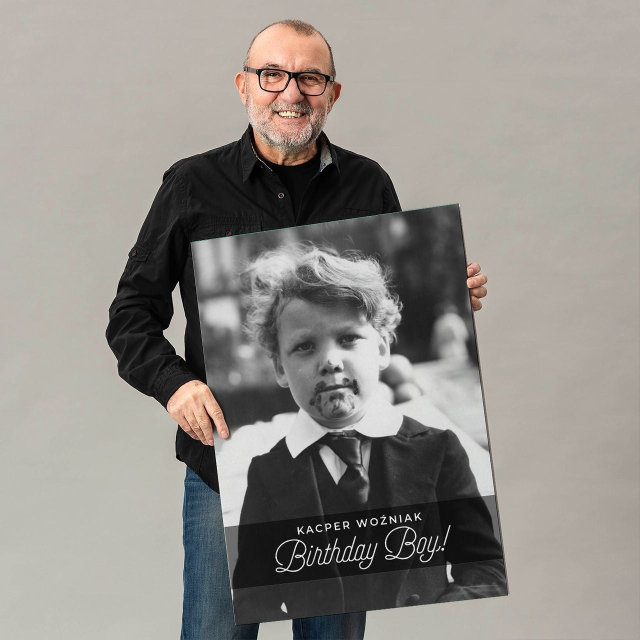 Personalizowana duża kartka na urodziny ze zdjęciem