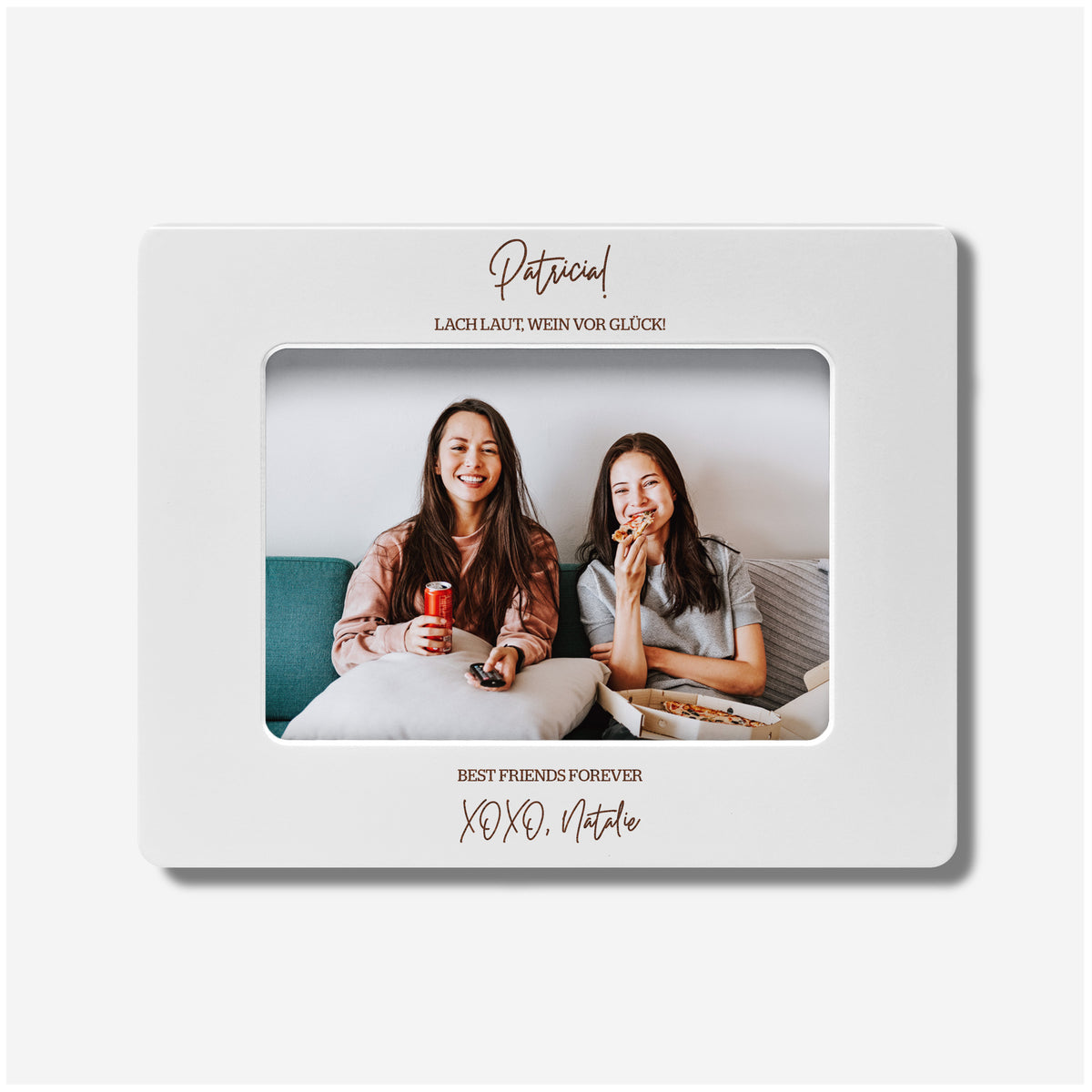 Gravierter Bilderrahmen für die beste Freundin - SENTIMENTALES GESCHENK