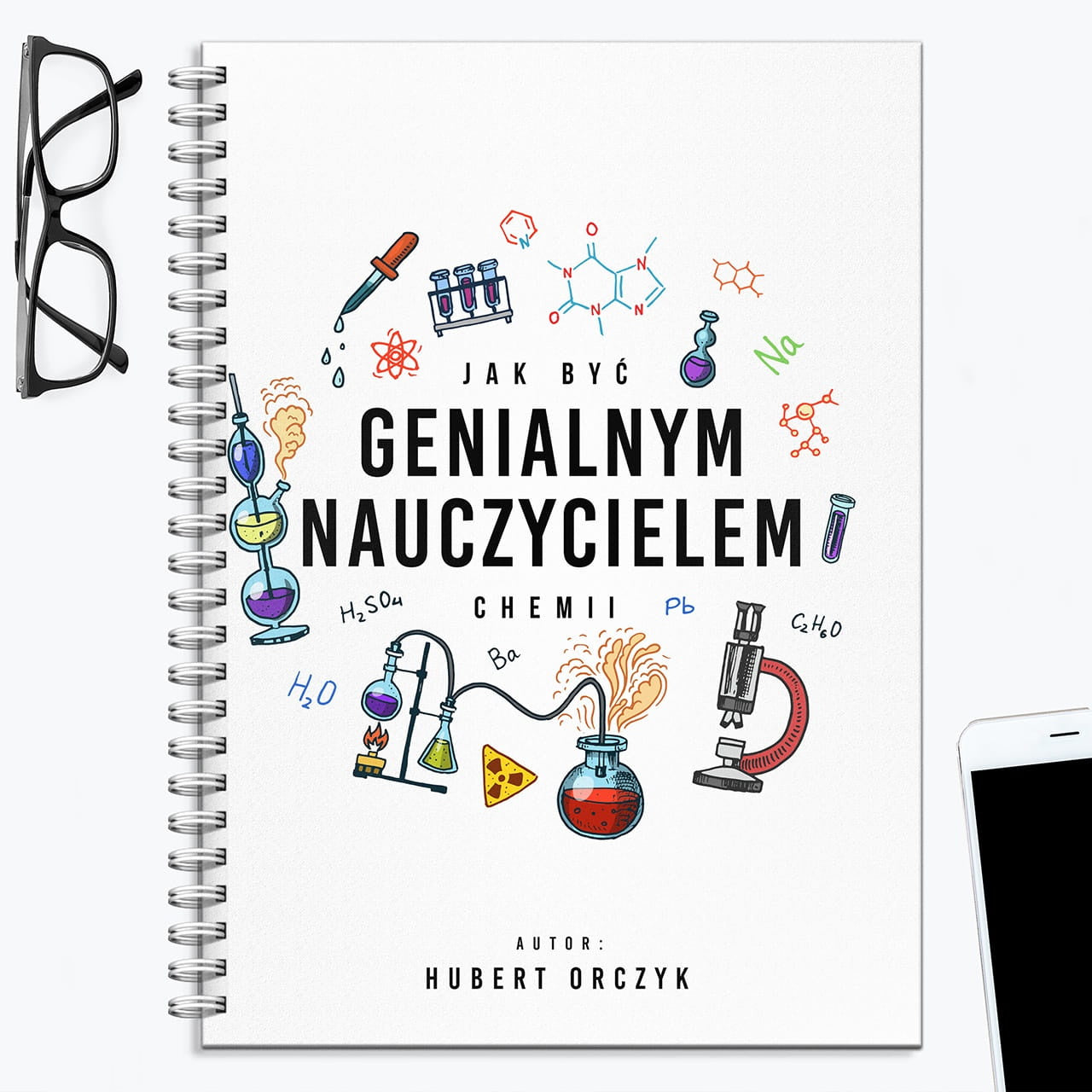 Notatnik dla nauczyciela chemii prezent dla chemika notatnik personalizowany prezent dla nauczyciela chemii