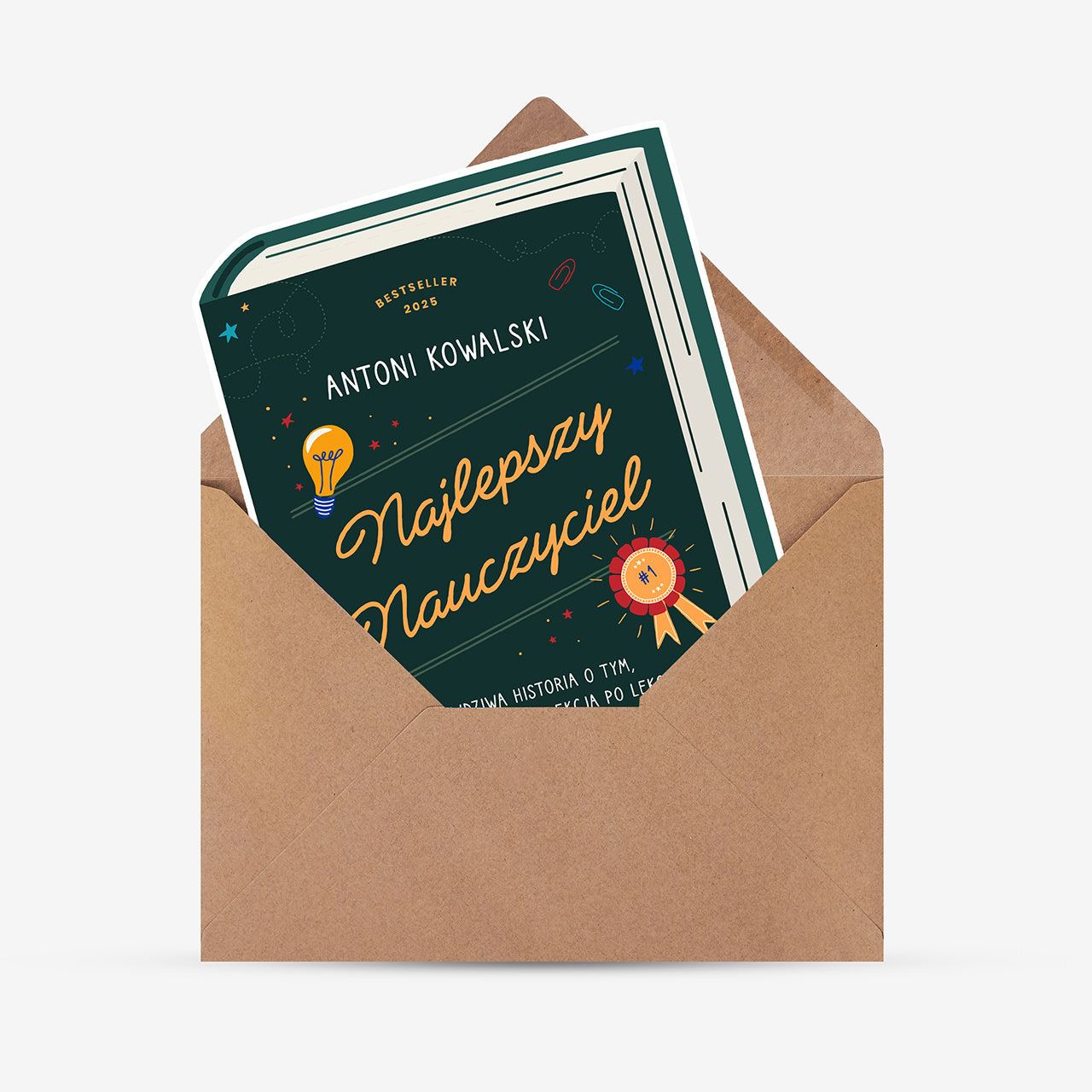 Personalizowana kartka dla nauczyciela - najlepszy nauczyciel