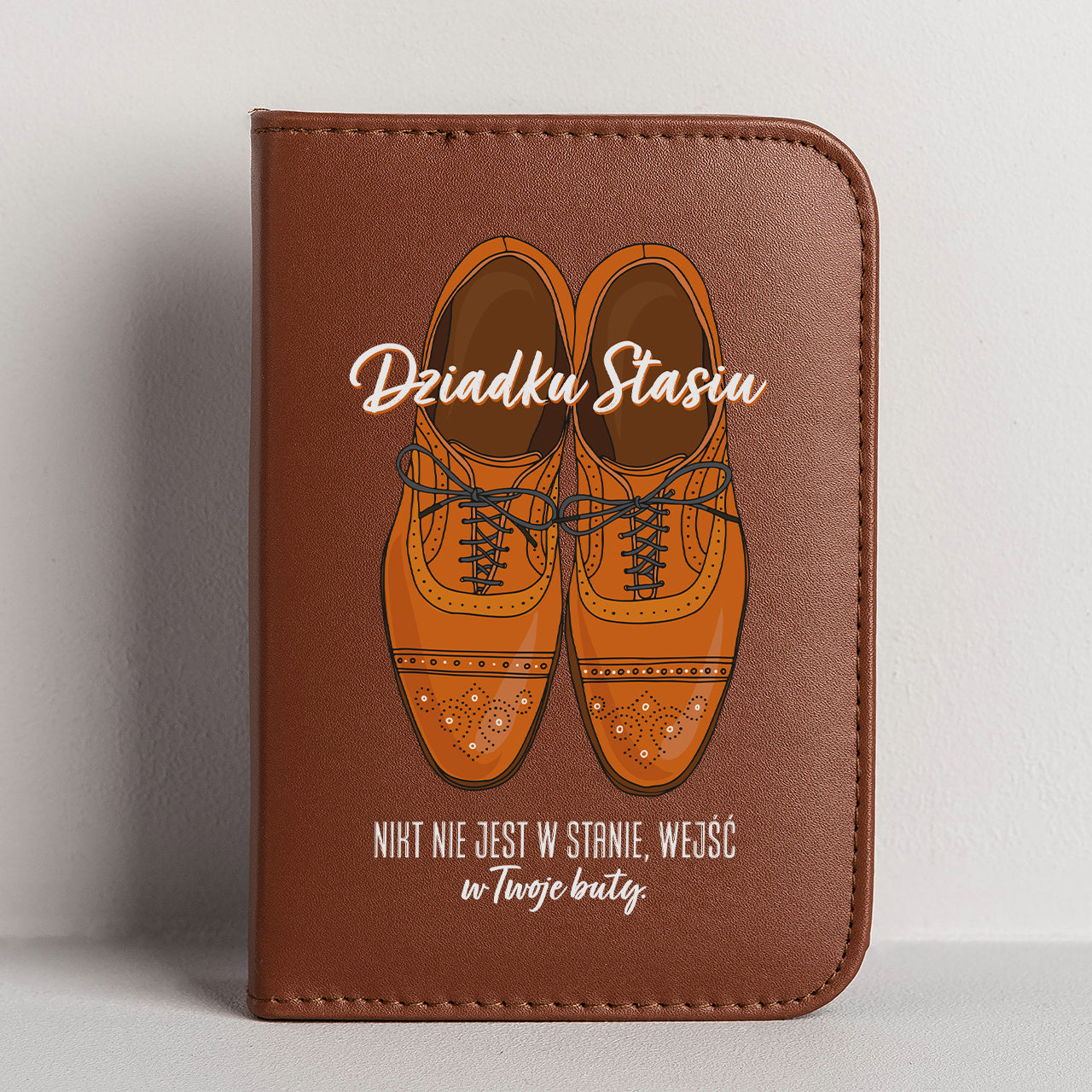 Zestaw do czyszczenia butów w personalizowanym etui dla dziadka