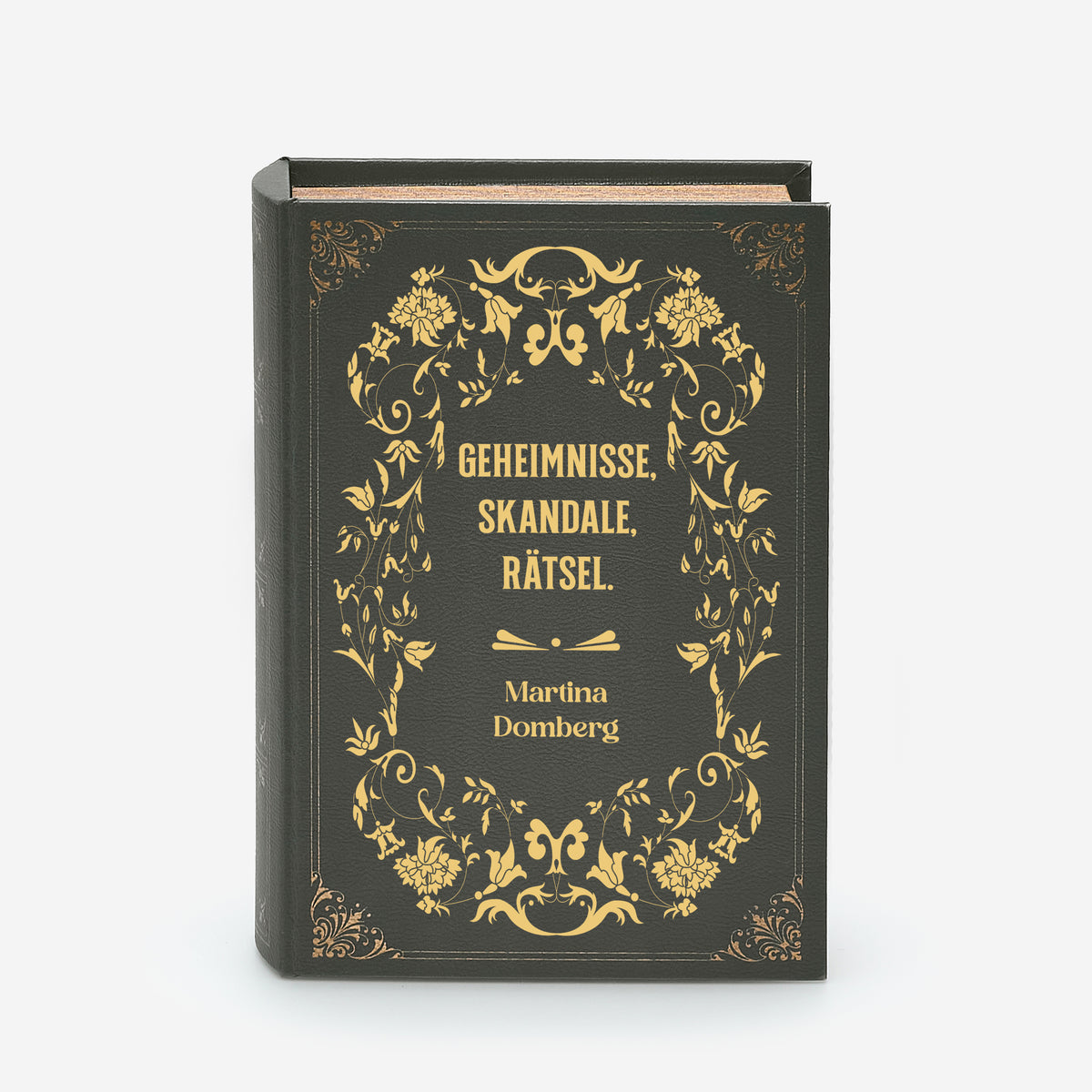 Personalisierte Buchbox GEHEIMNISSE elegantes Geschenk für Zuhause