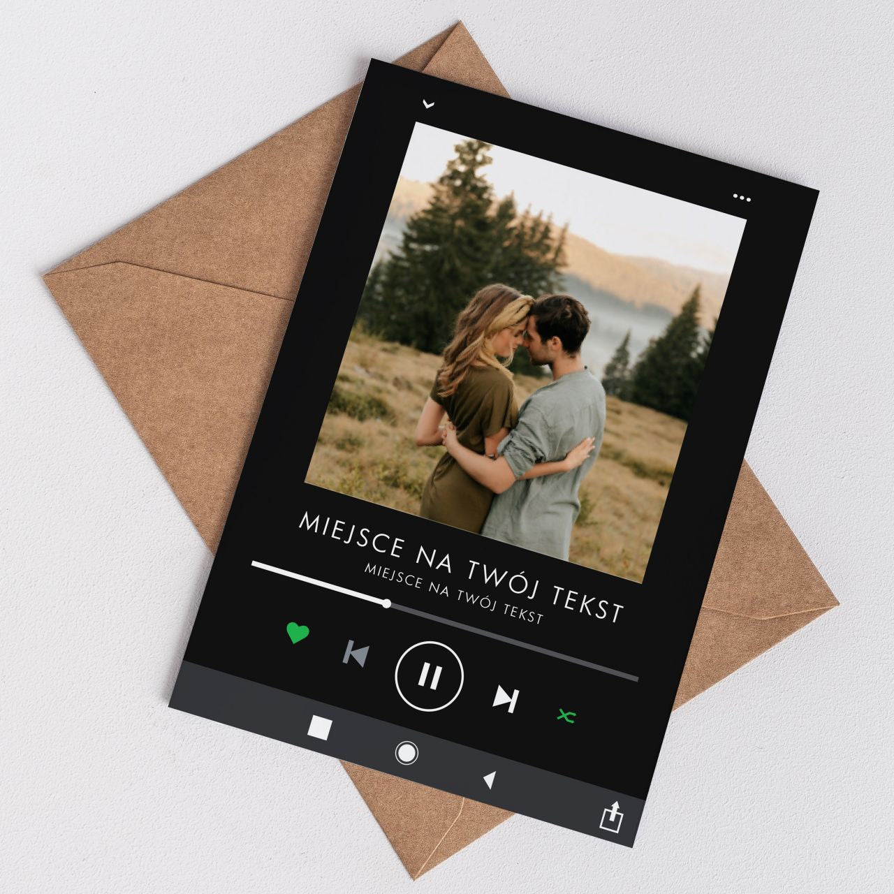 Kartka ze zdjęciem - Nasza Piosenka - kartka dla ukochanej osoby