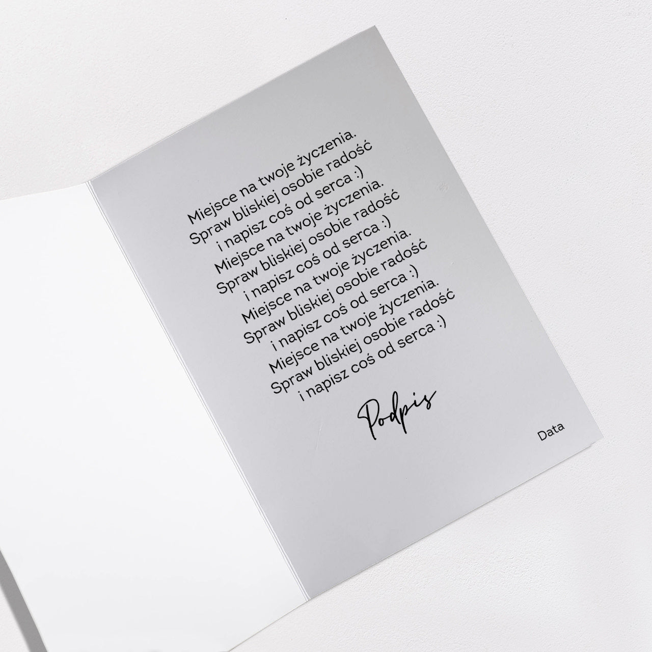 Personalizowana kartka świąteczna z reniferem - złoty nadruk