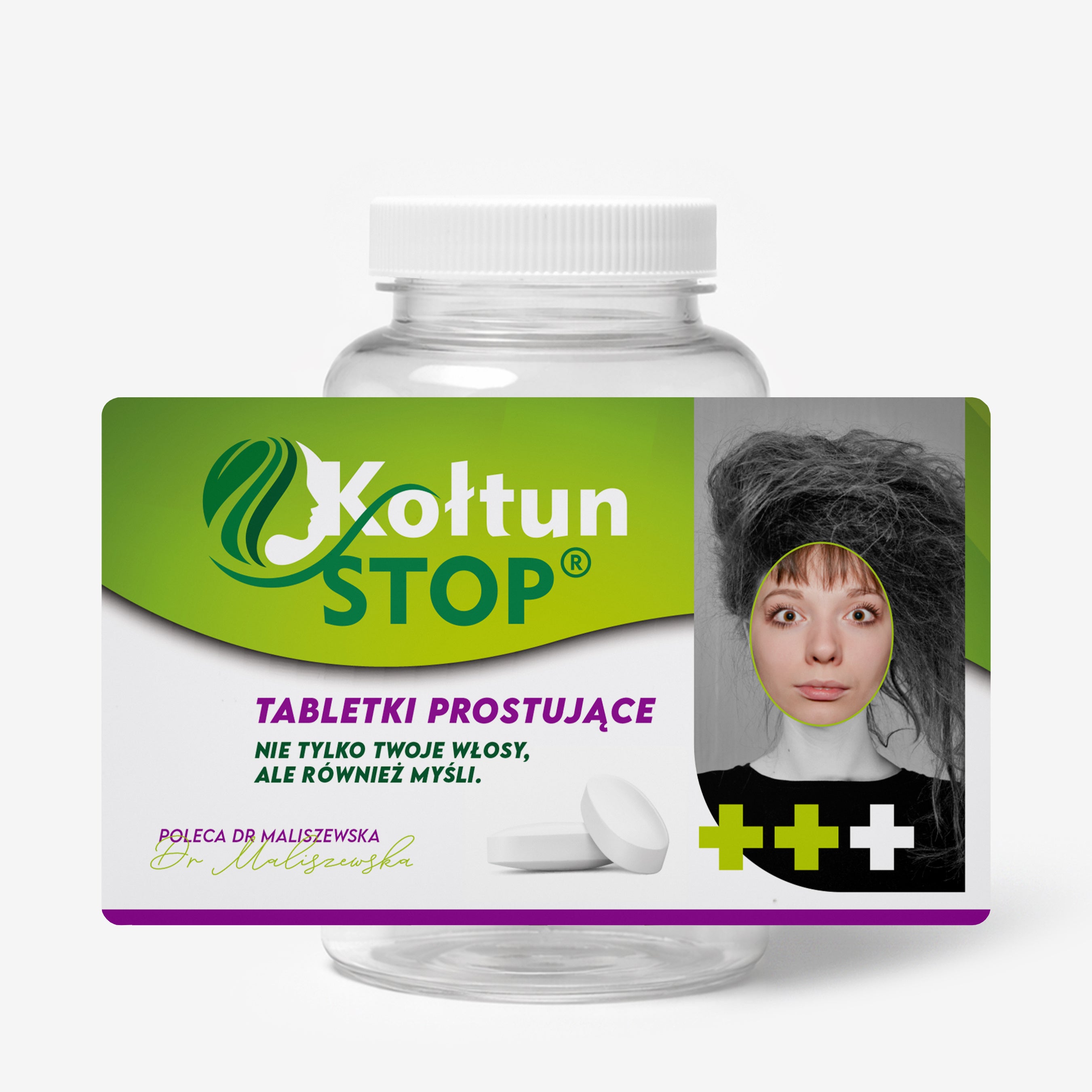 Opakowanie na cukierki z etykietą personalizowaną - śmieszny prezent dla włosomaniaczki - Kołtun Stop pojemnik na cukierki