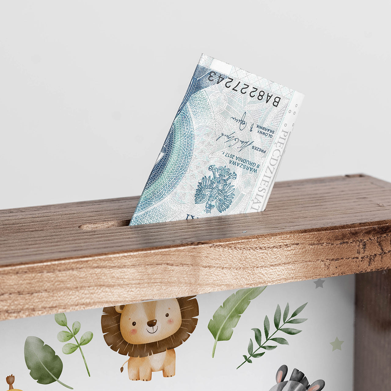 Skarbonka dziecięca – Safari skarbonka dla dziecka skarbonka personalizowana prezent dla dziecka