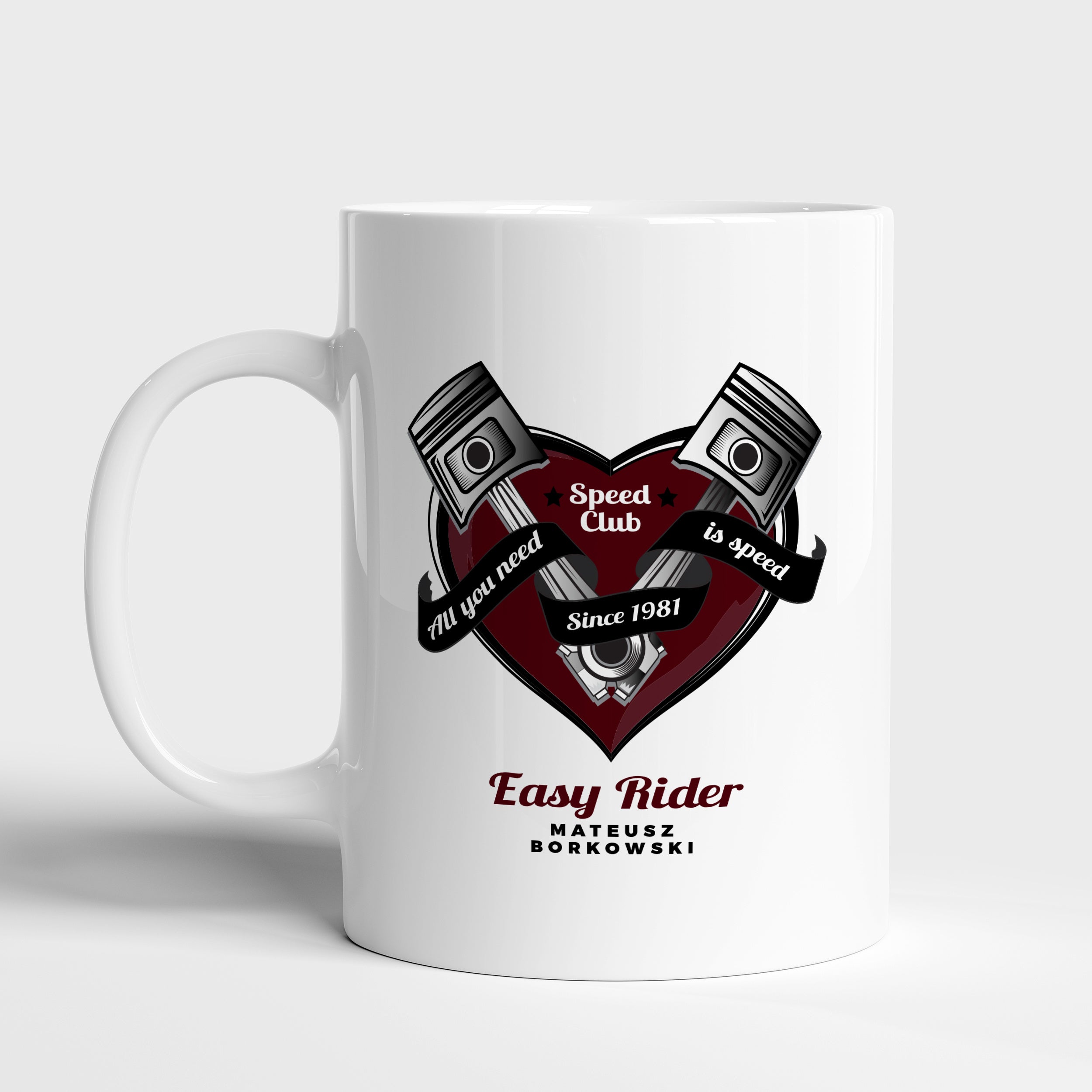 Personalizowany kubek - Easy Rider - prezent dla fana motocykli prezent dla motocyklisty kubek personalizowany