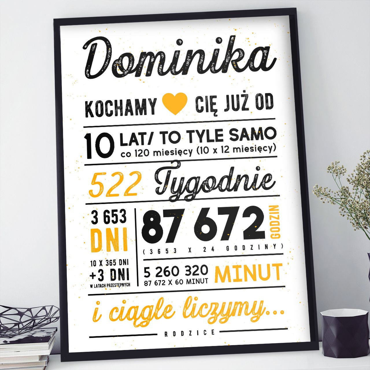 Personalizowany plakat dla dziewczynki