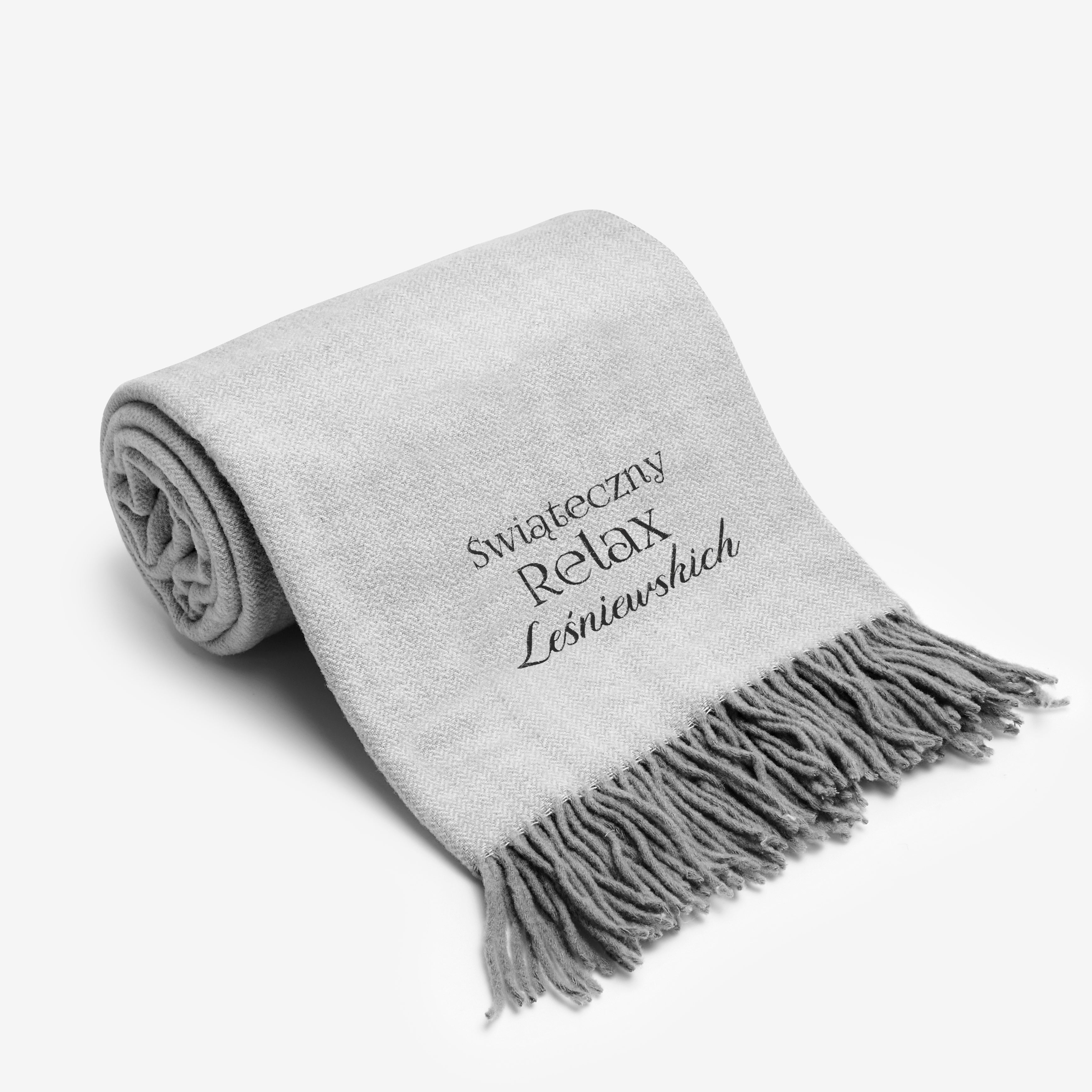 Wełniany koc świąteczny - Świąteczny Relax