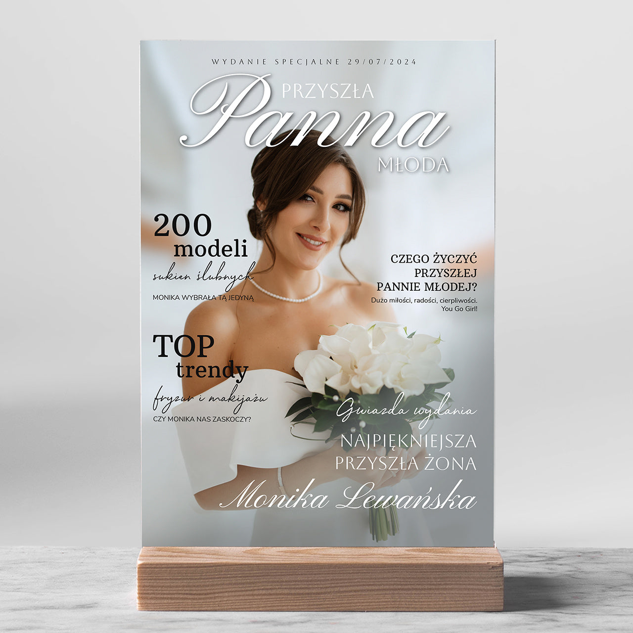 Personalizowana statuetka na Wieczór Panieński - przyszła panna młoda