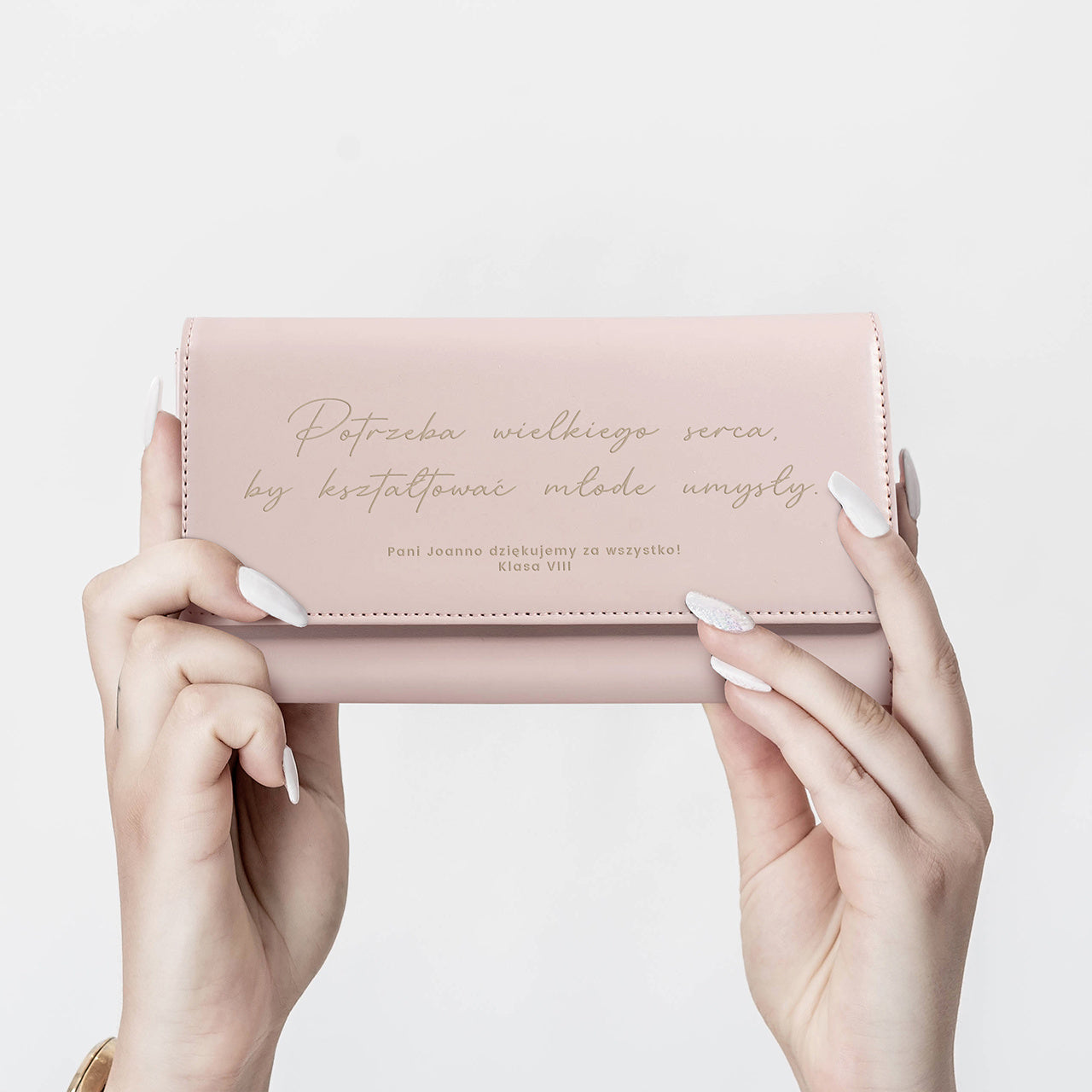 Skórzany portfel dla nauczycielki na koniec roku