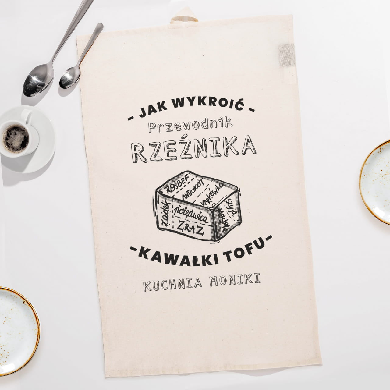 Ręcznik kuchenny - prezent dla weganki