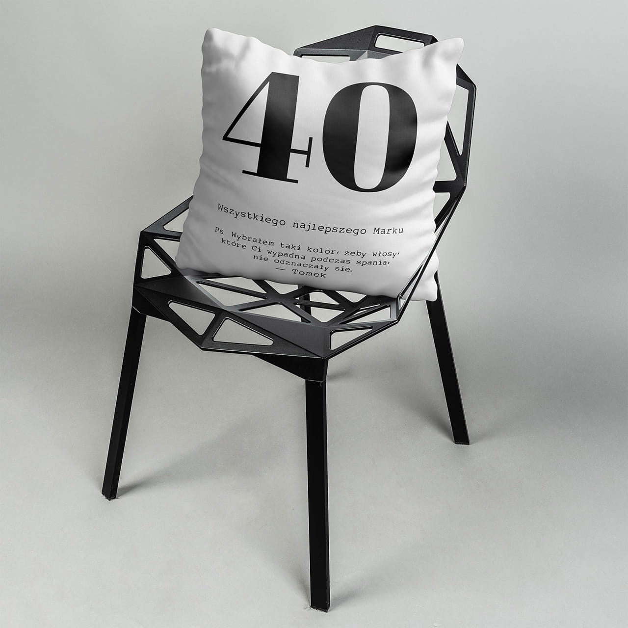 Poduszka dla mężczyzny - prezent na 40 urodziny prezent dla czterdziestolatka prezent na czterdziestkę